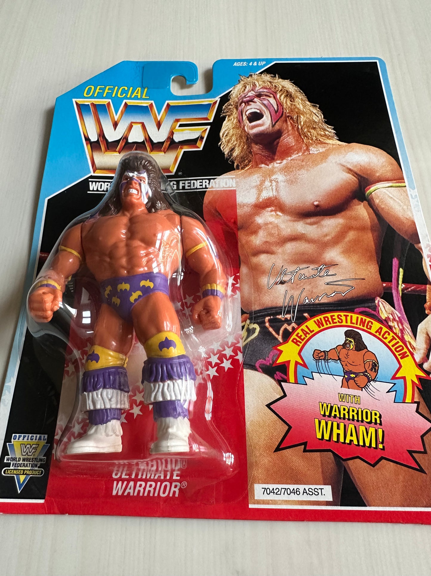 Ultimate Warrior Series 3 WWF Hasbro MOC figure