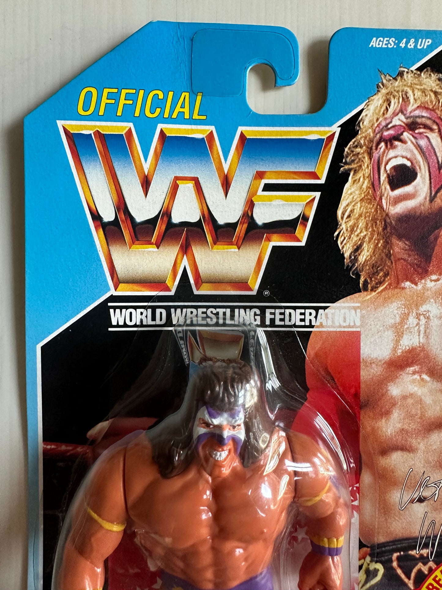 Ultimate Warrior Series 3 WWF Hasbro MOC figure