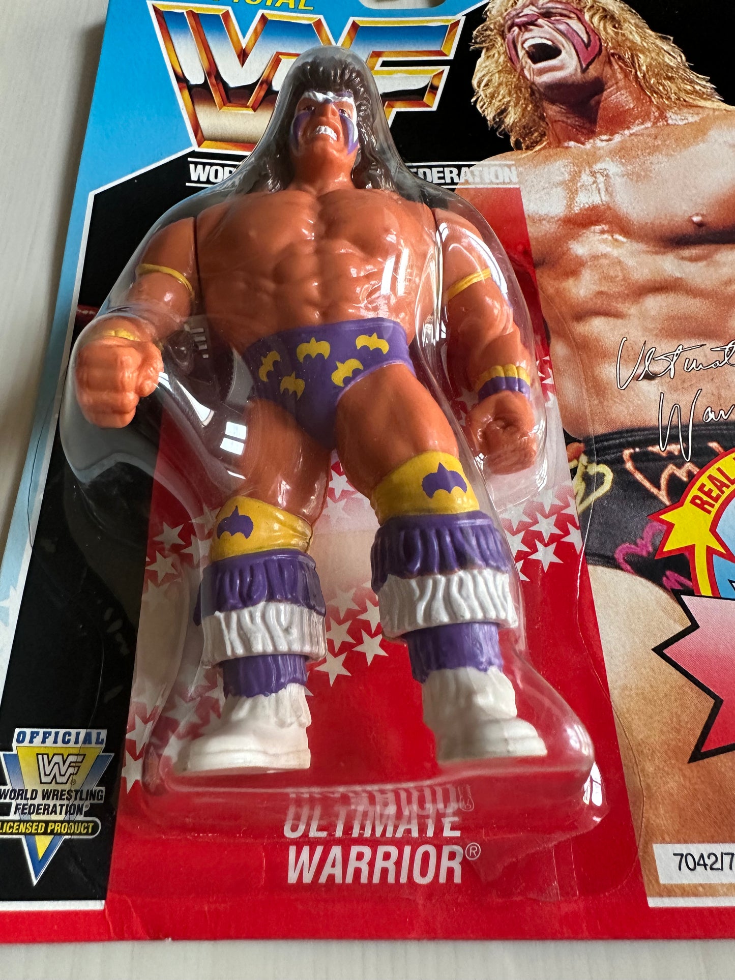 Ultimate Warrior Series 3 WWF Hasbro MOC figure