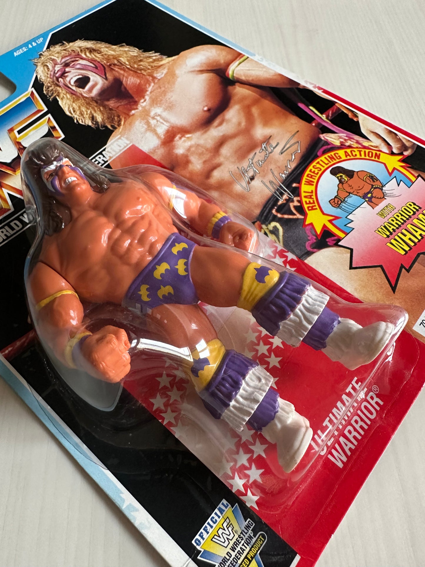 Ultimate Warrior Series 3 WWF Hasbro MOC figure