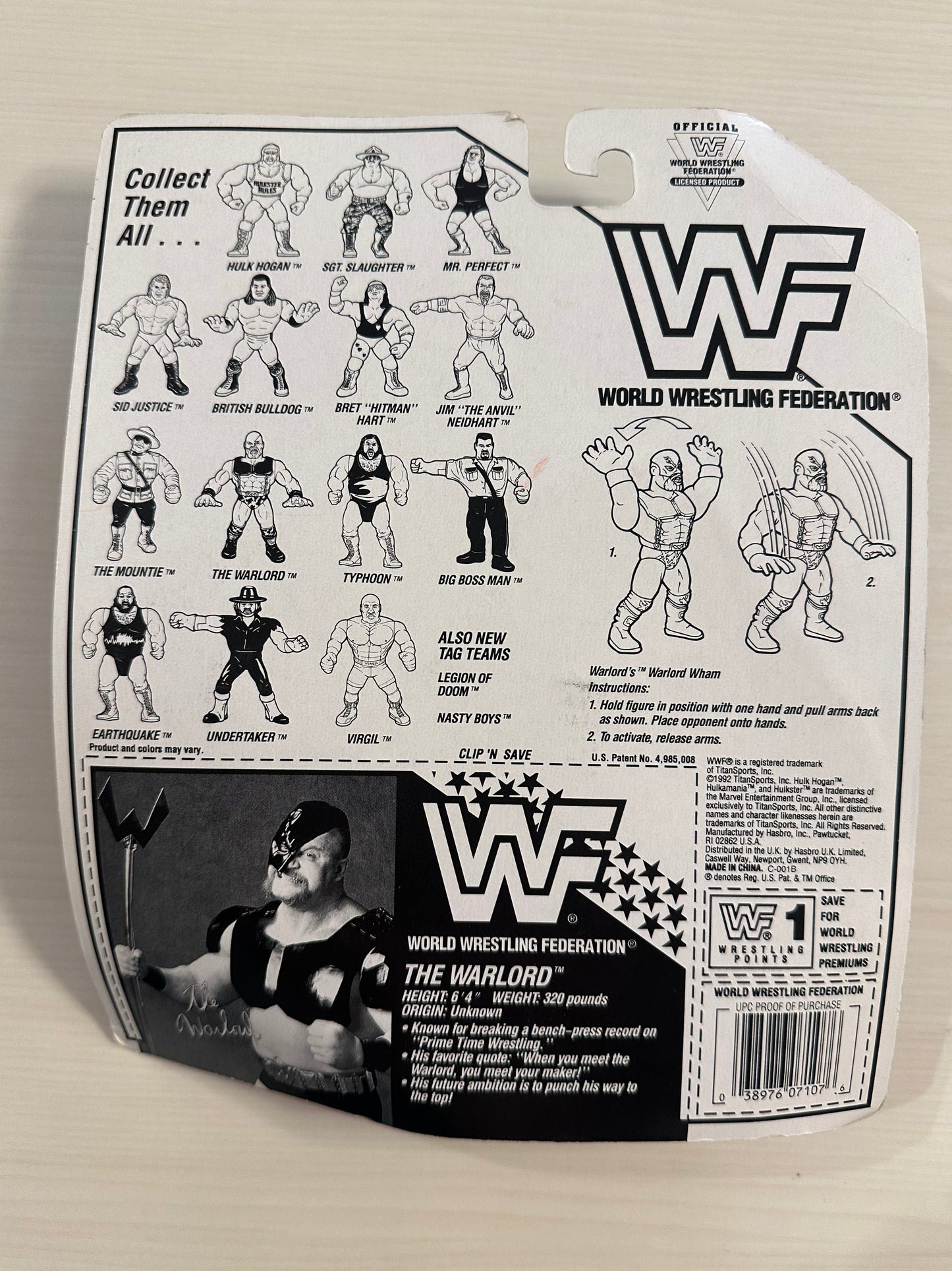 The Warlord Series 5 WWF Hasbro