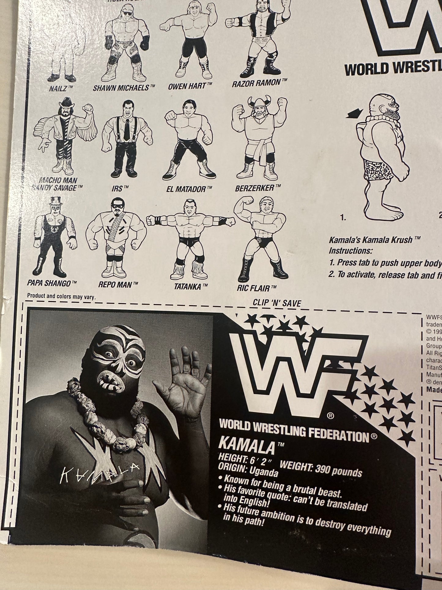 Kamala Series 7 WWF Hasbro