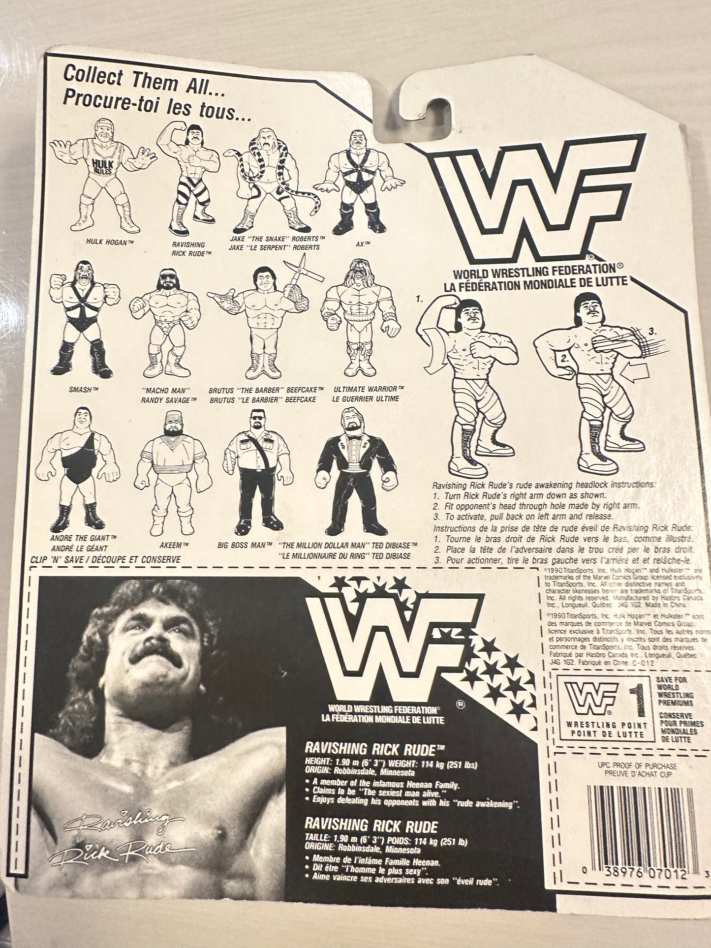 Ravishing Rick Rude Series 1 WWF Hasbro