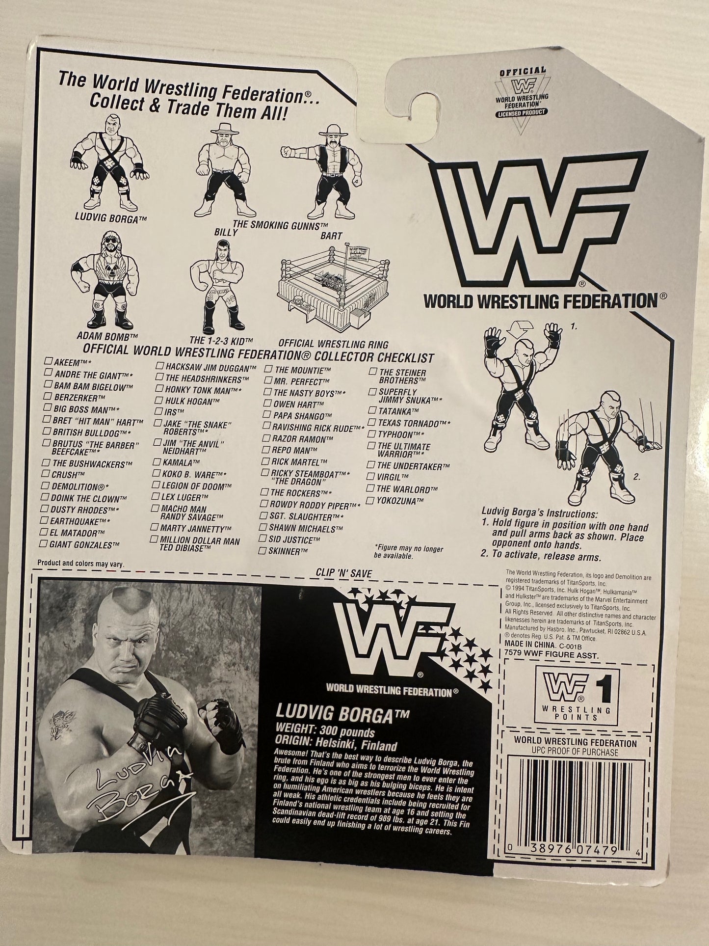 Ludvig Borga Series 11 WWF Hasbro