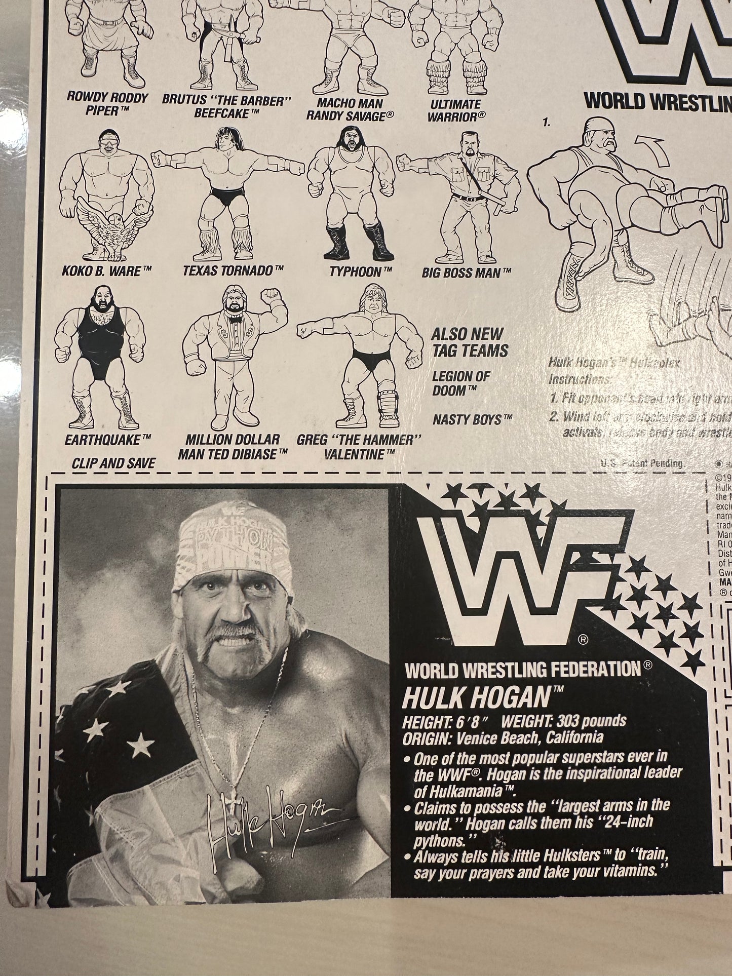 Hulk Hogan Series 3 WWF Hasbro