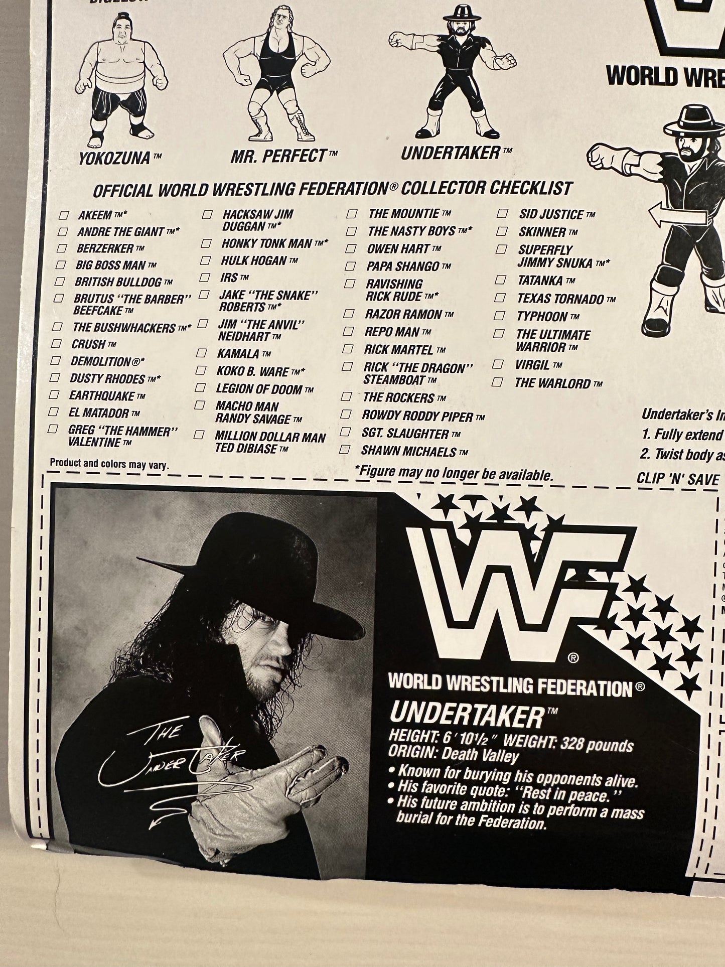 The Undertaker Series 8 WWF Hasbro