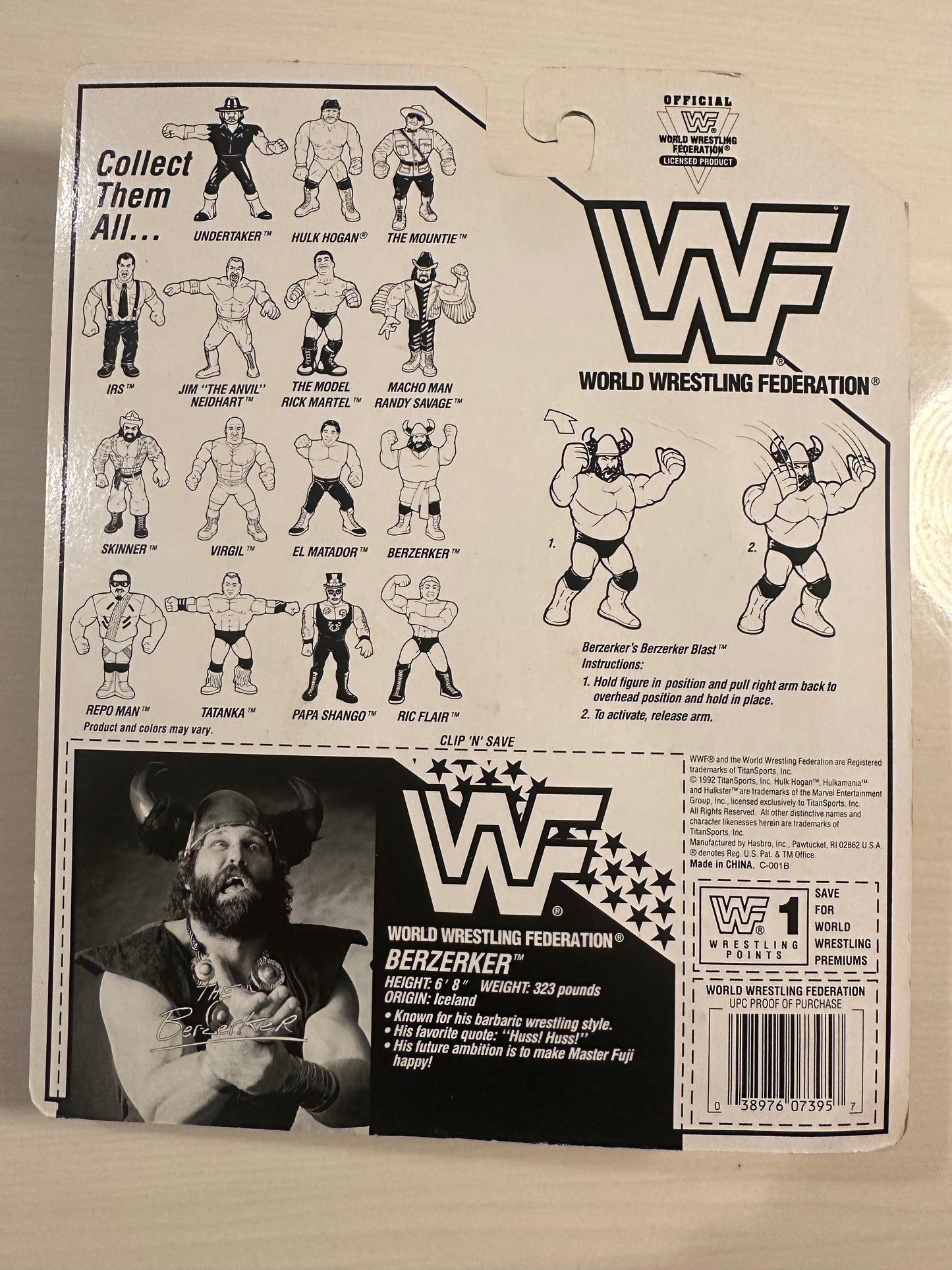 The Berzerker Series 6 WWF Hasbro