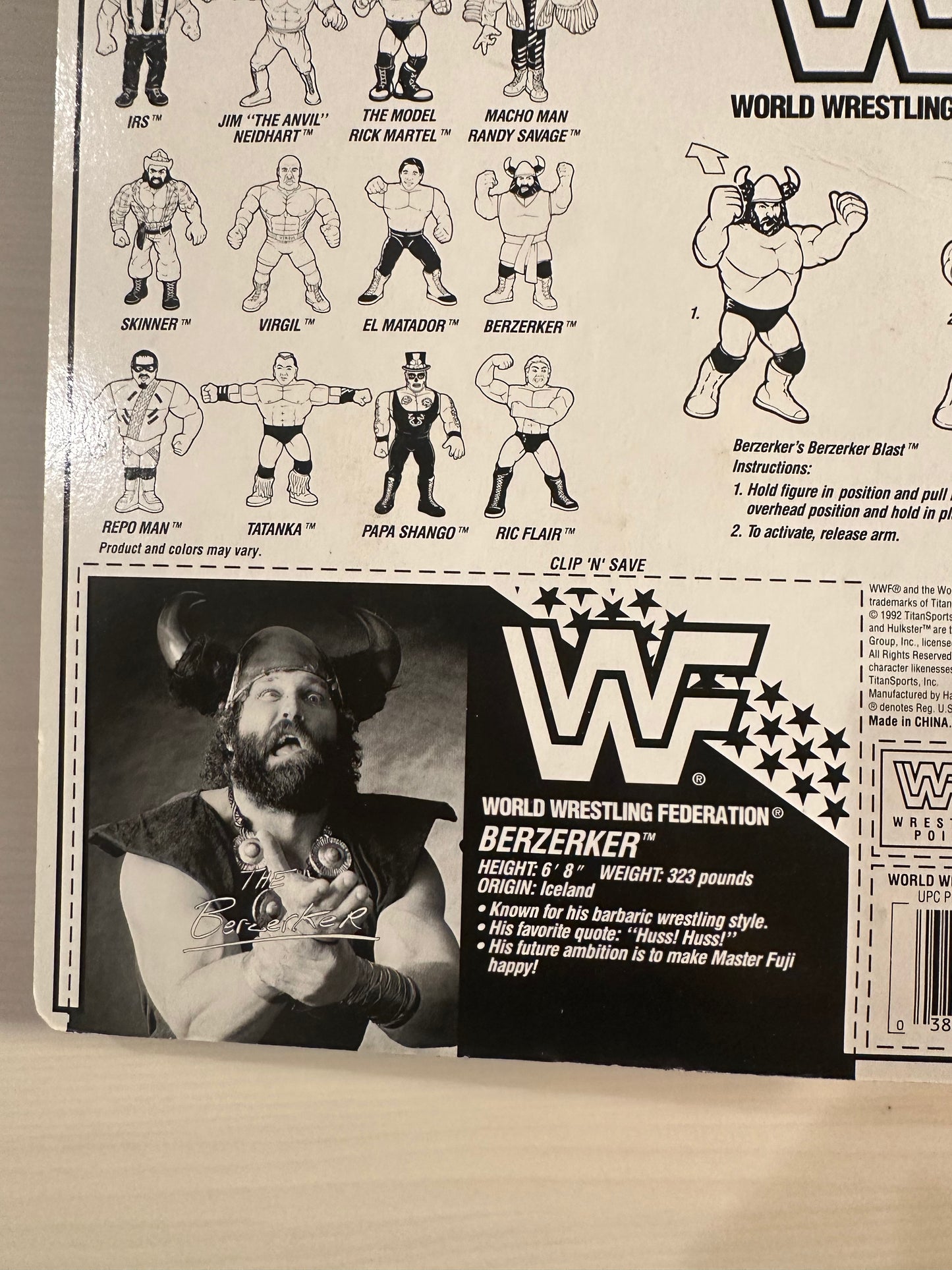 The Berzerker Series 6 WWF Hasbro