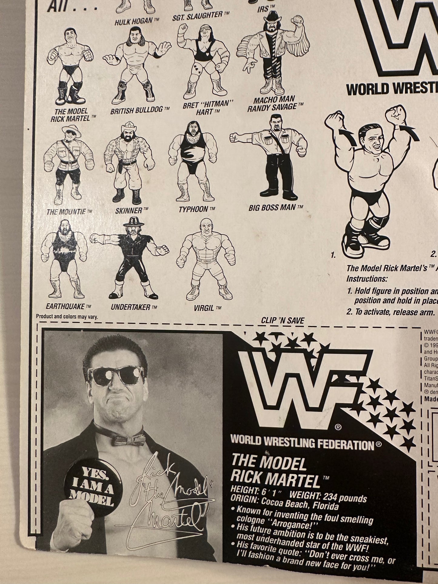 Rick the Model Martel Series 5 WWF Hasbro