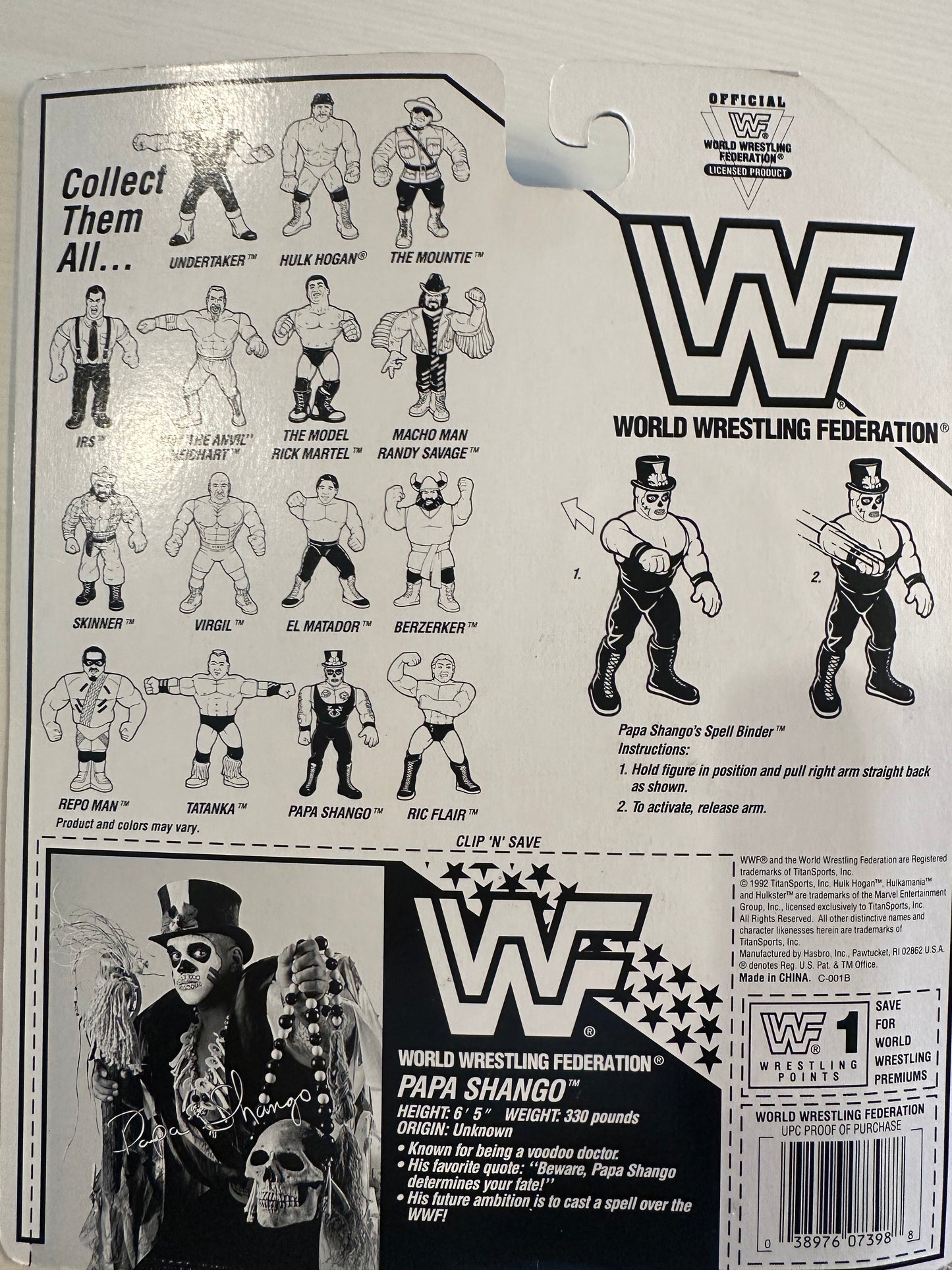 Papa Shango Series 6 WWF Hasbro