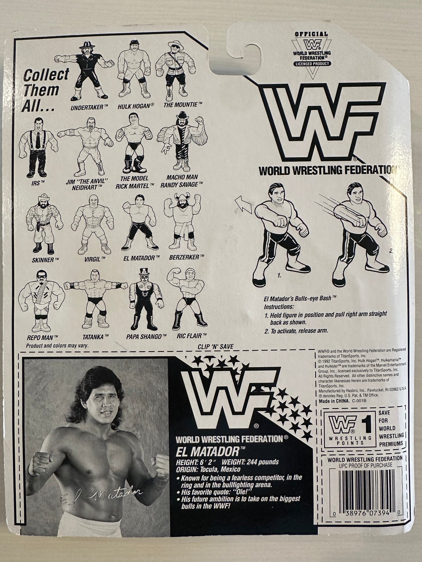 El Matador Series 6 WWF Hasbro