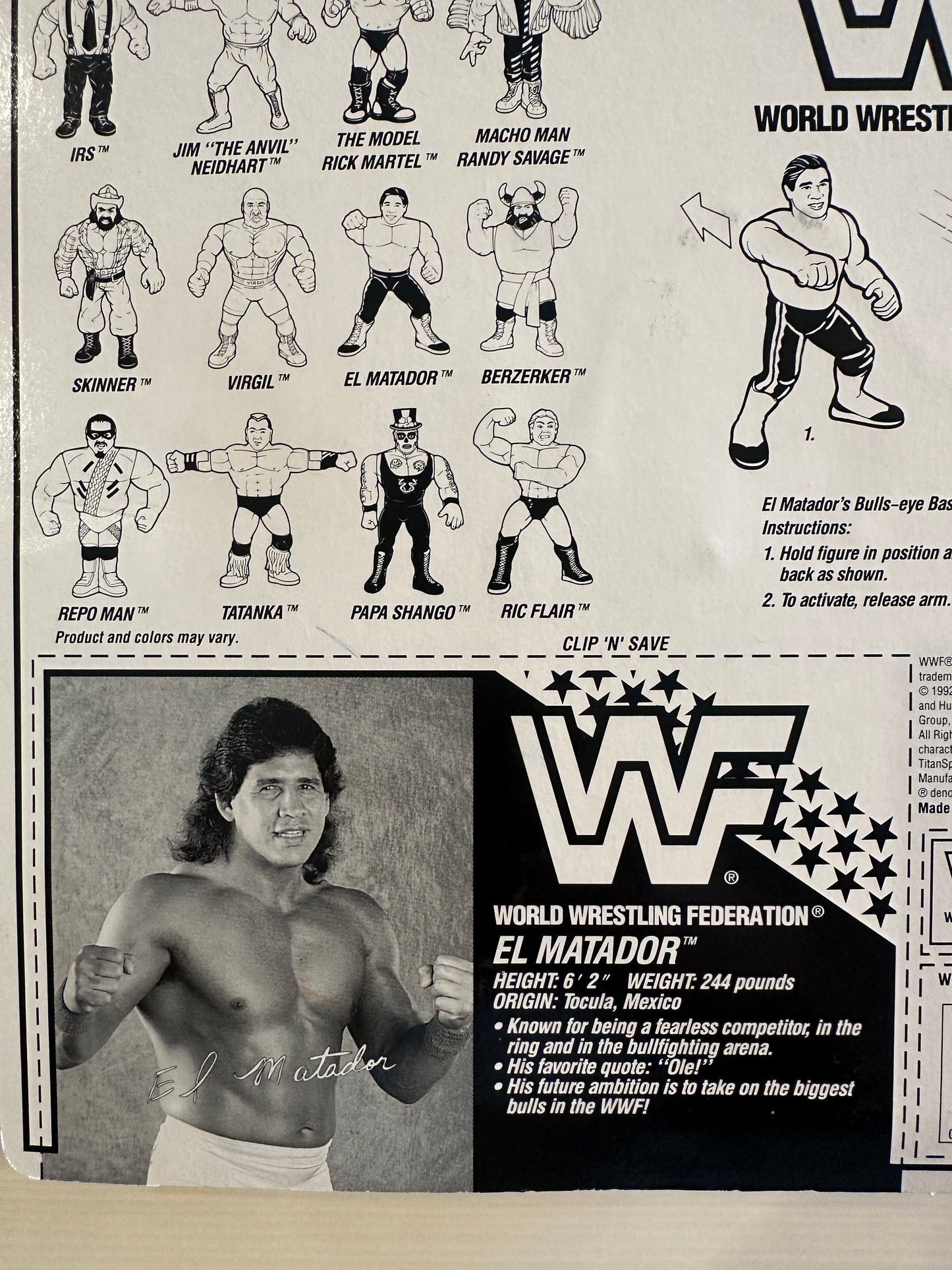 El Matador Series 6 WWF Hasbro