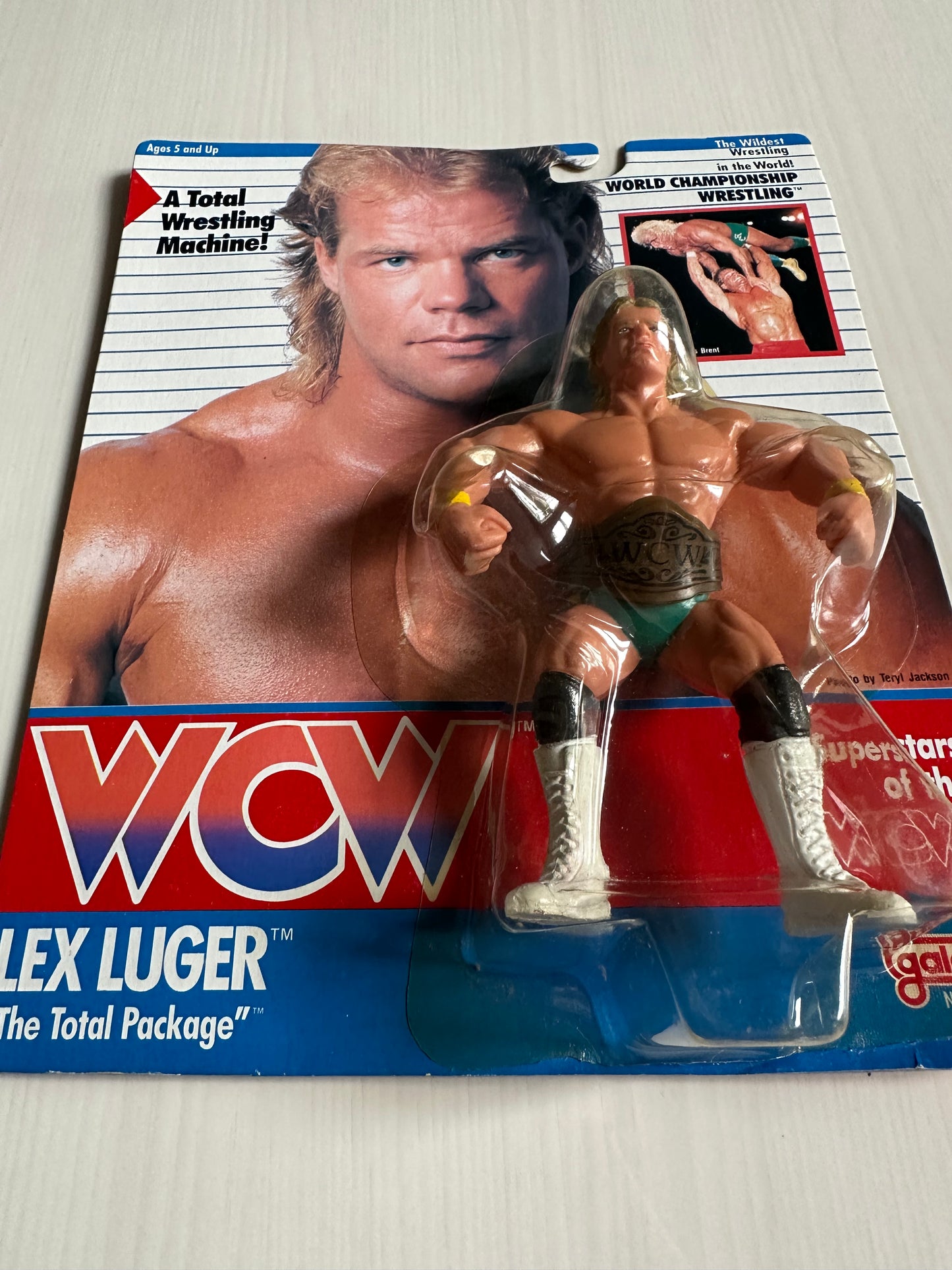 Lex Luger WCW Galoob UK Exclusive