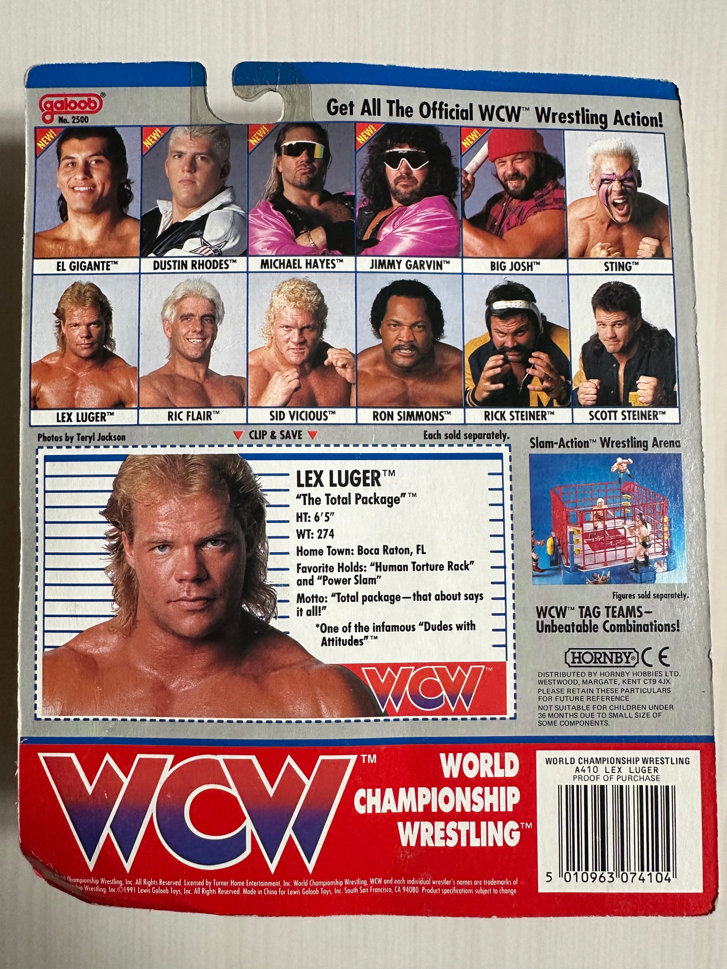 Lex Luger WCW Galoob UK Exclusive