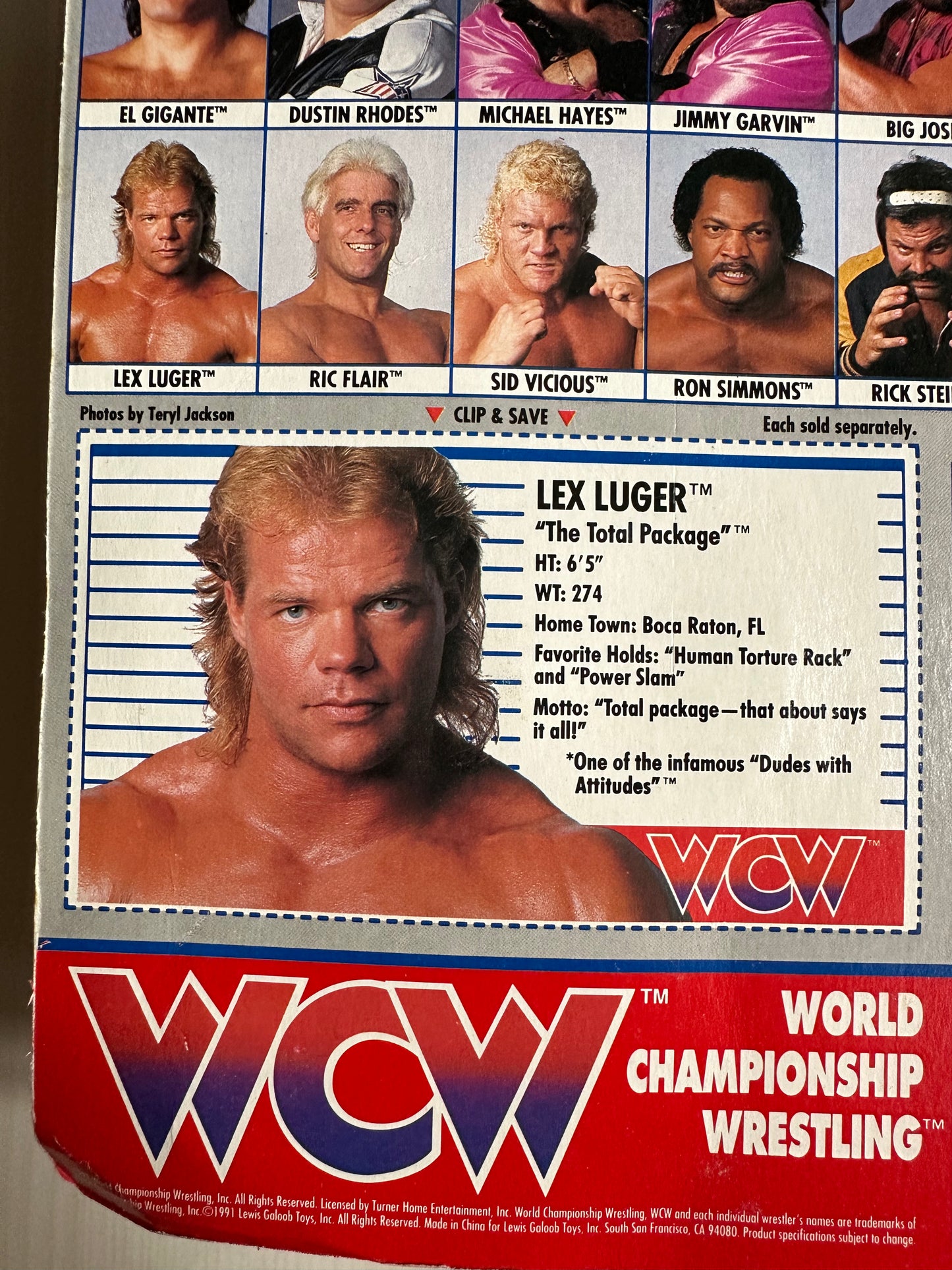 Lex Luger WCW Galoob UK Exclusive