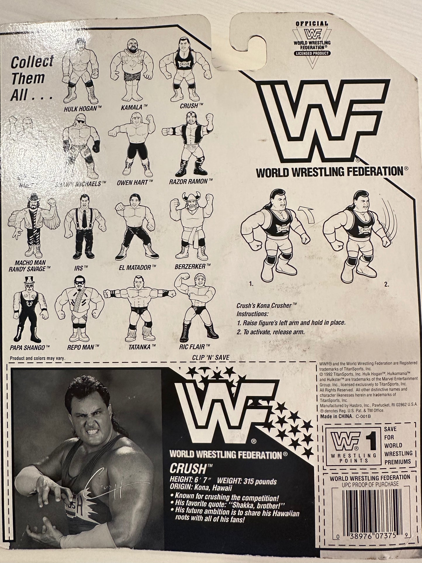 Crush Series 7 WWF Hasbro