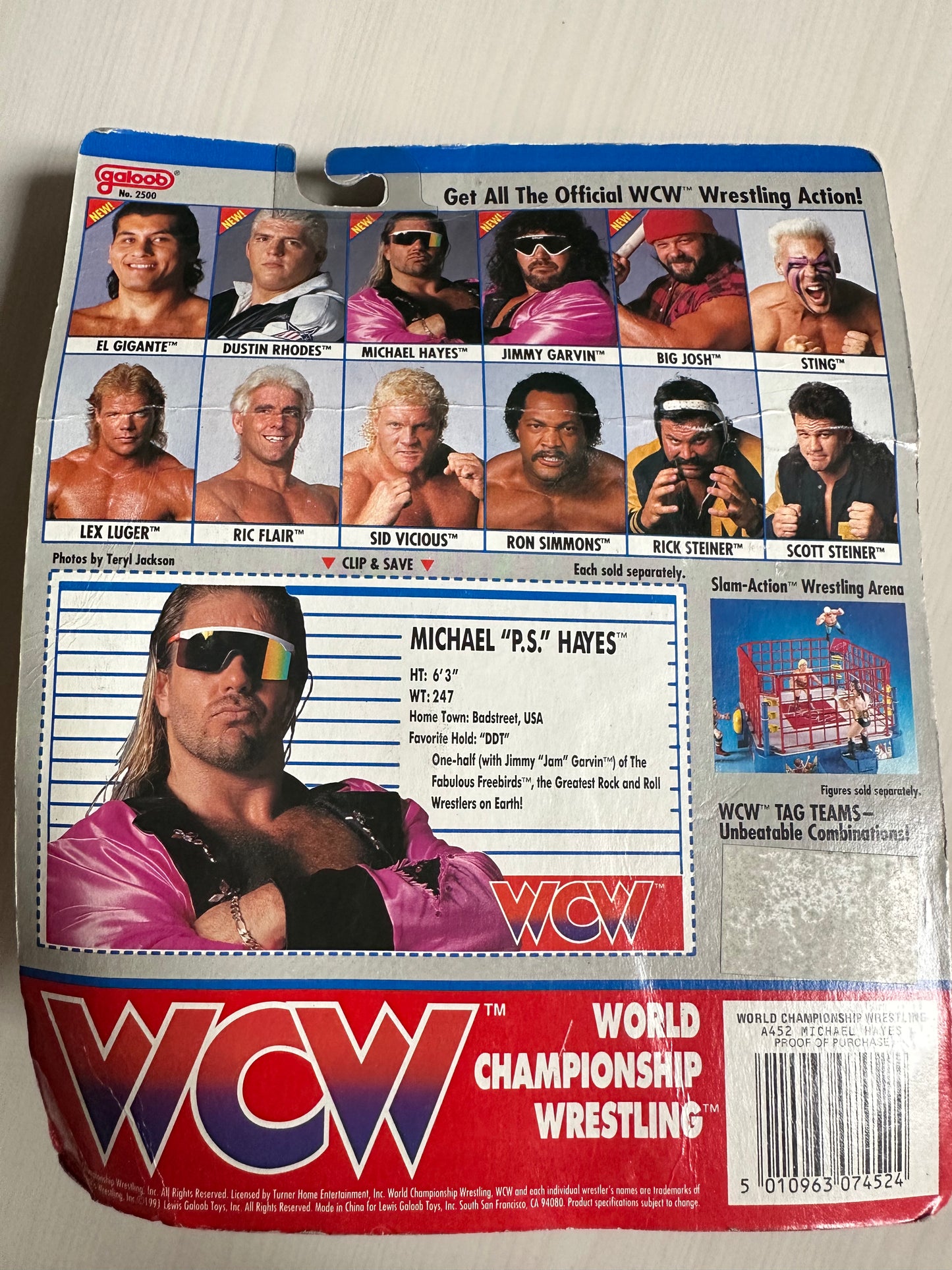 Michael PS Hayes WCW Galoob UK Exclusive