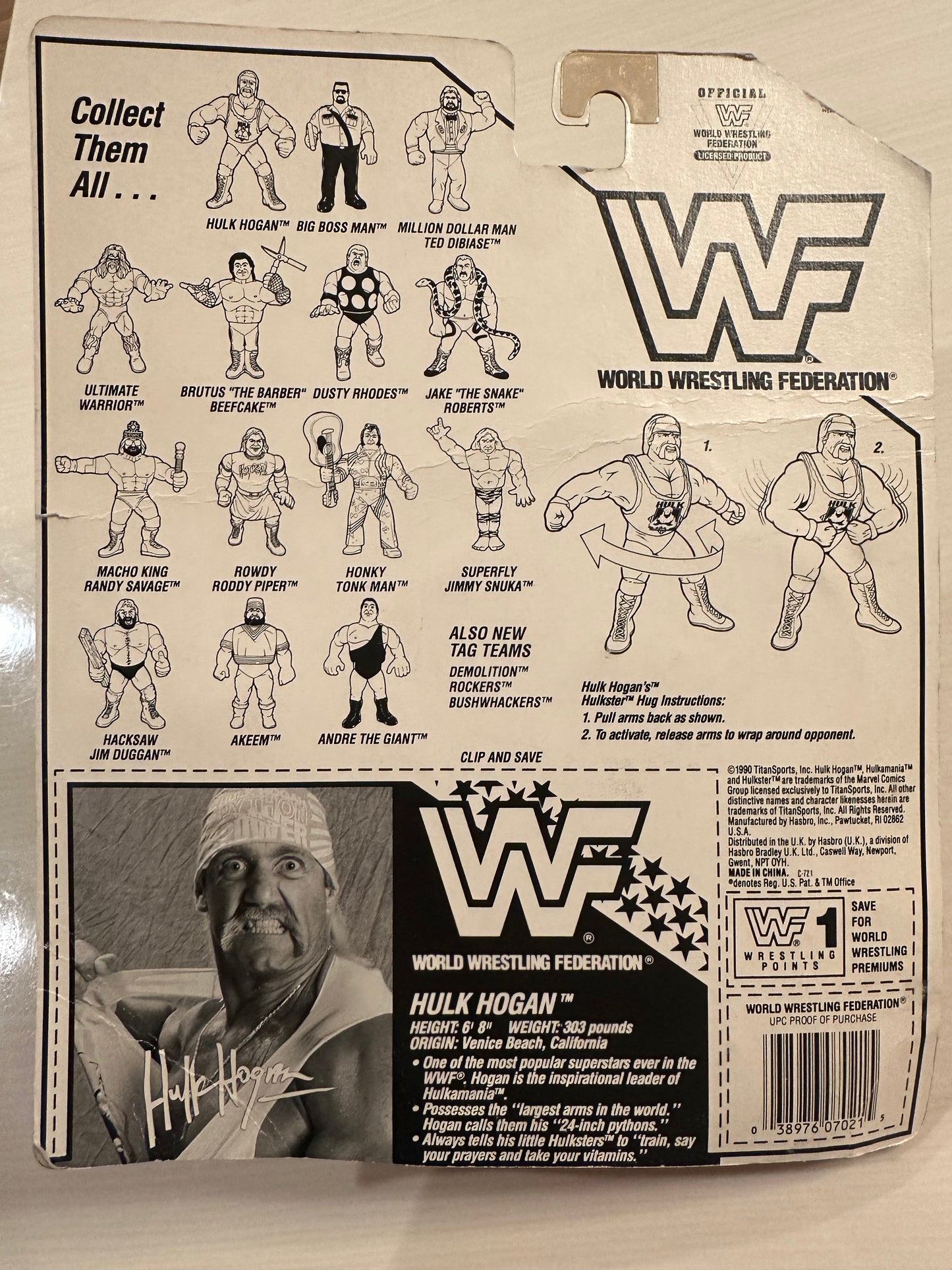 Hulk Hogan Series 2 WWF Hasbro