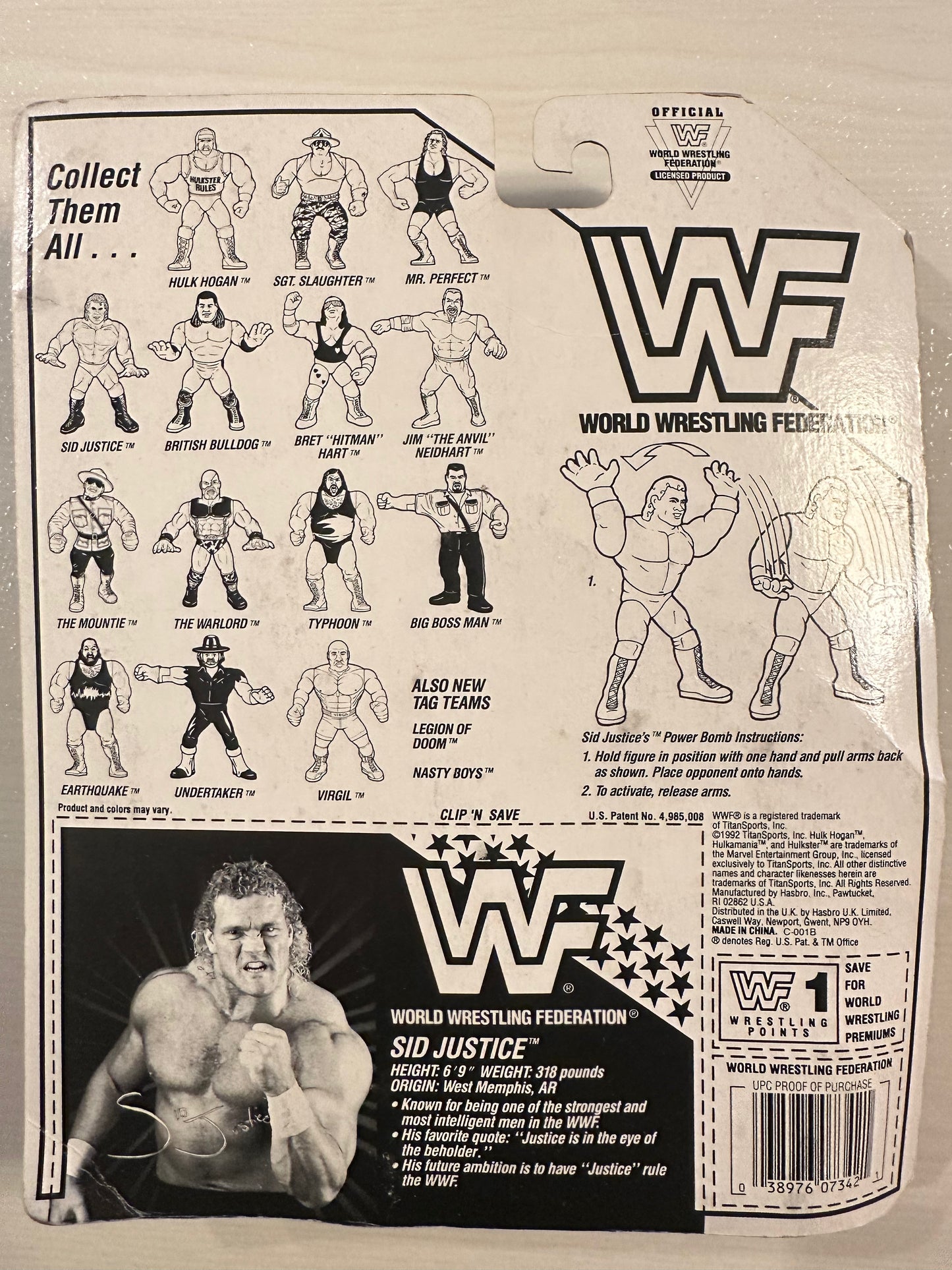 Sid Justice Series 5 WWF Hasbro