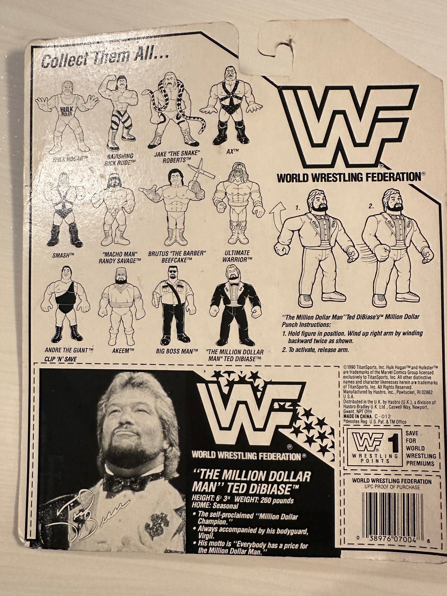 Million Dollar Man Series 1 WWF Hasbro