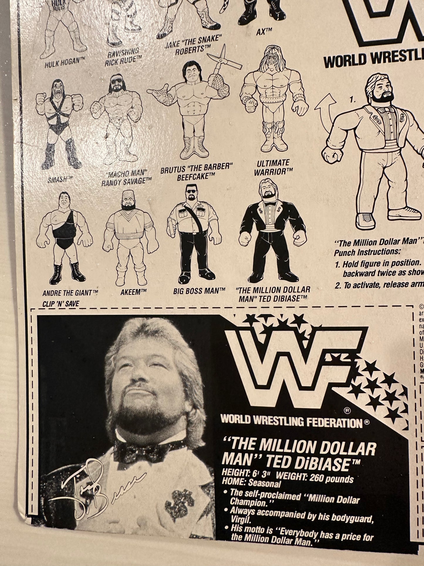 Million Dollar Man Series 1 WWF Hasbro