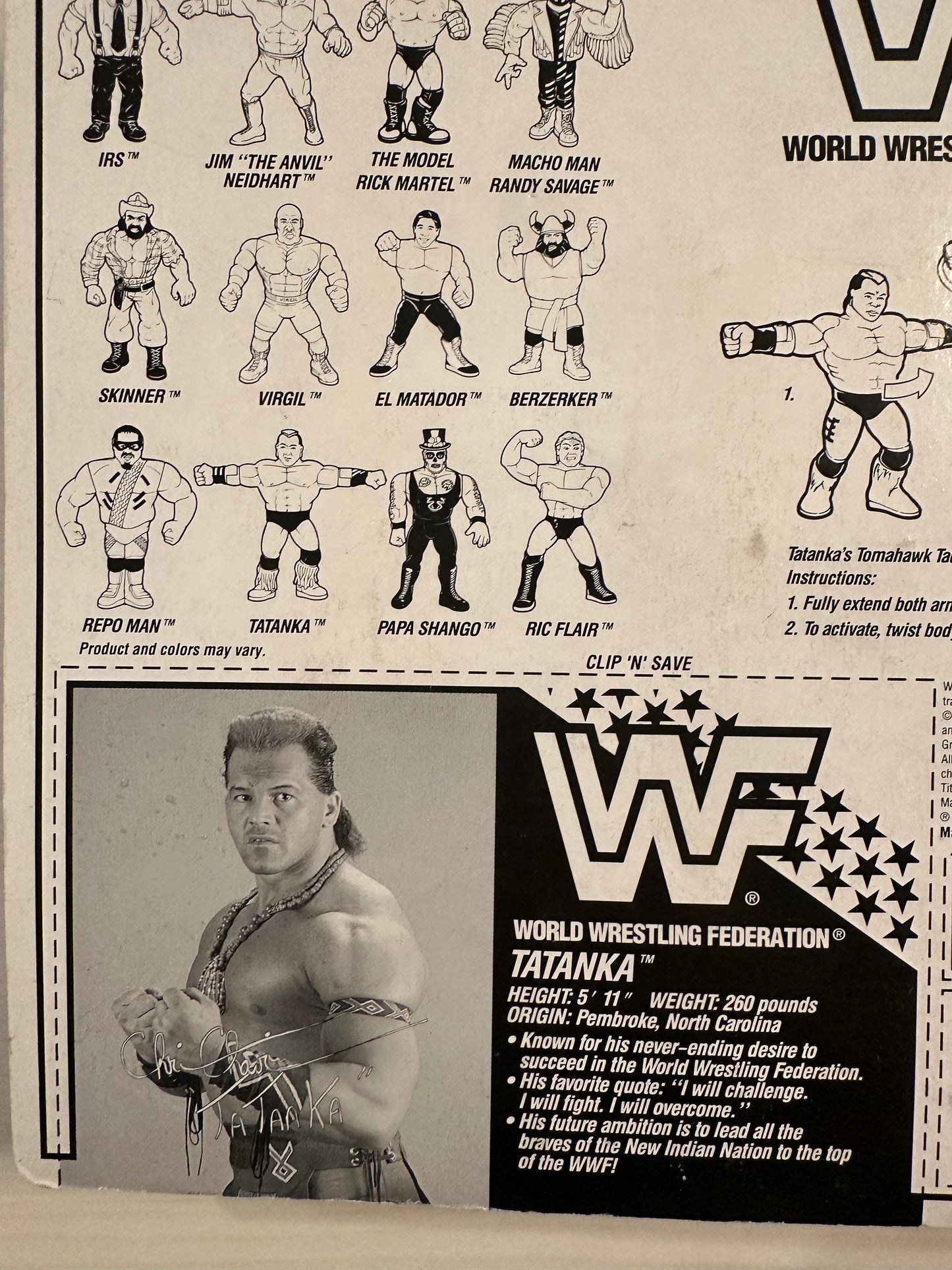 Tatanka Series 6 WWF Hasbro