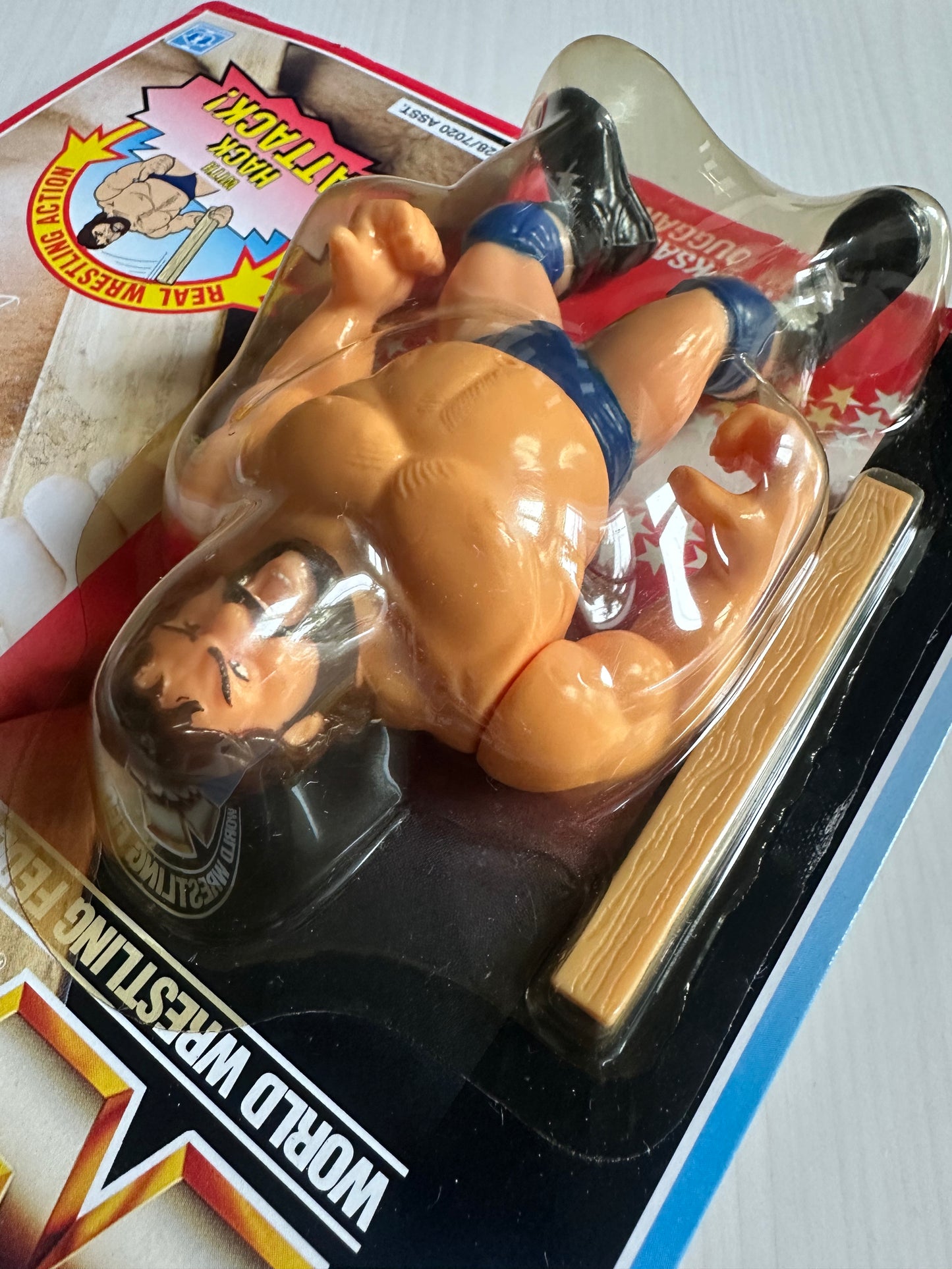 Hacksaw Jim Duggan Series 2 WWF Hasbro MOC figure