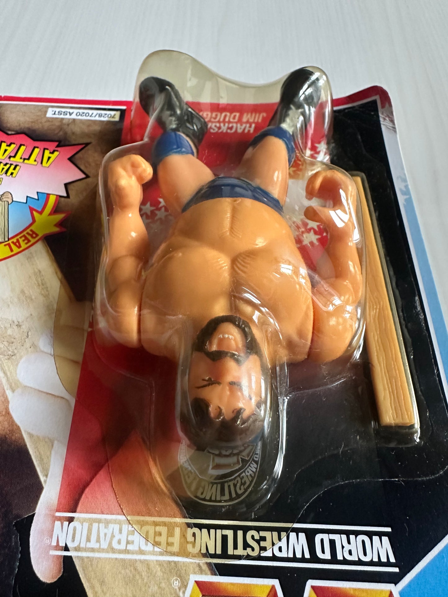 Hacksaw Jim Duggan Series 2 WWF Hasbro MOC figure
