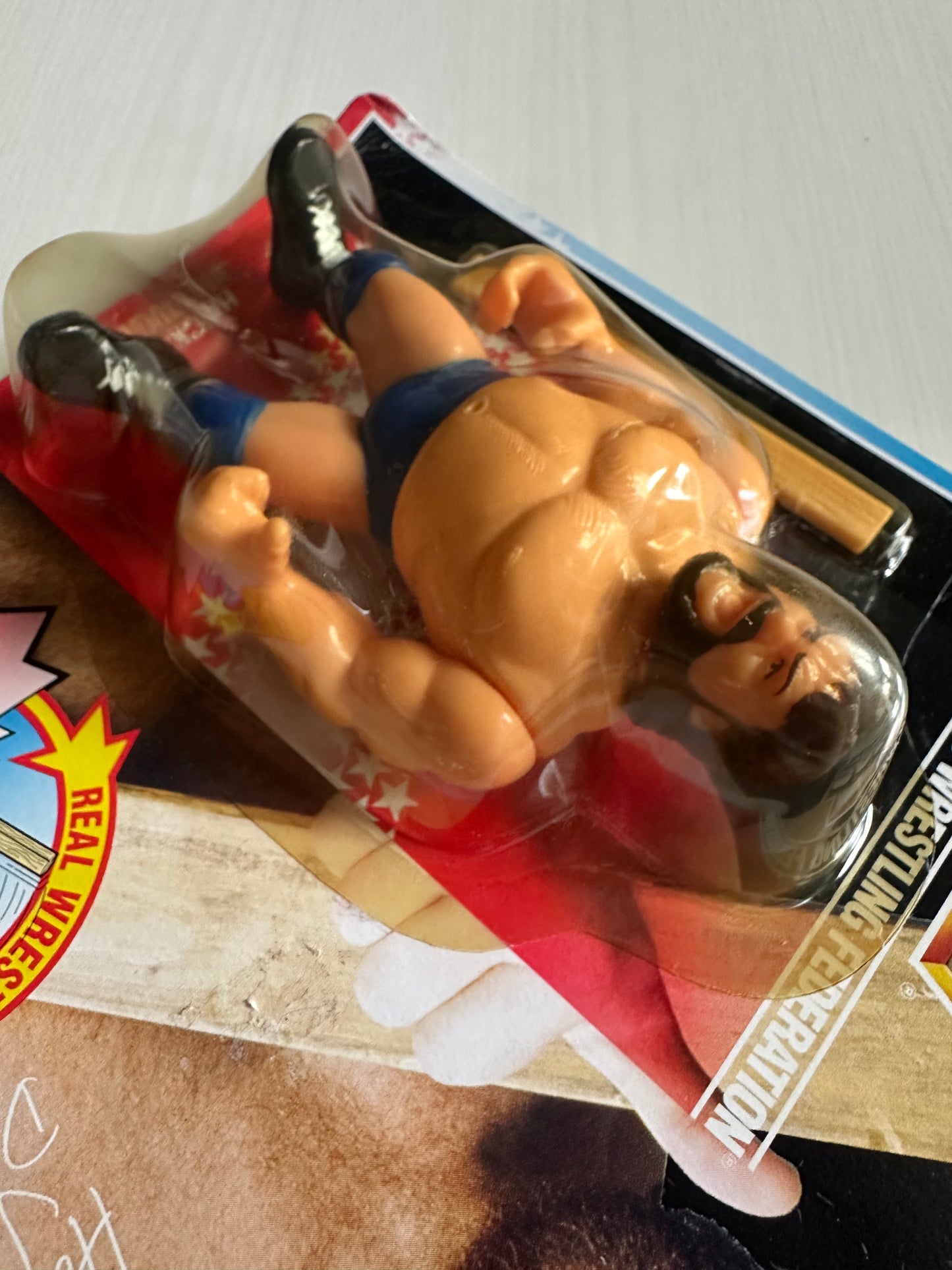 Hacksaw Jim Duggan Series 2 WWF Hasbro MOC figure