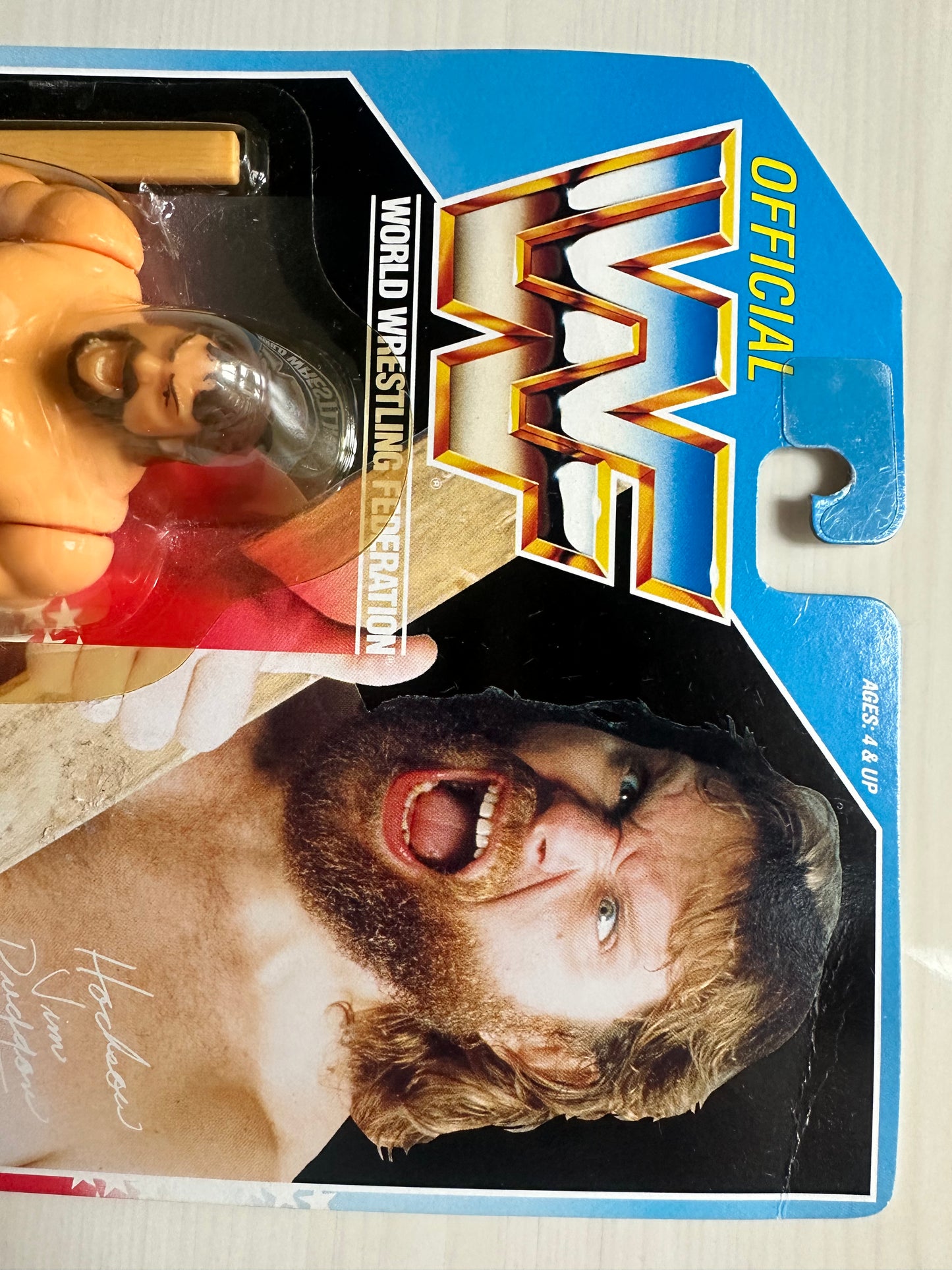 Hacksaw Jim Duggan Series 2 WWF Hasbro MOC figure