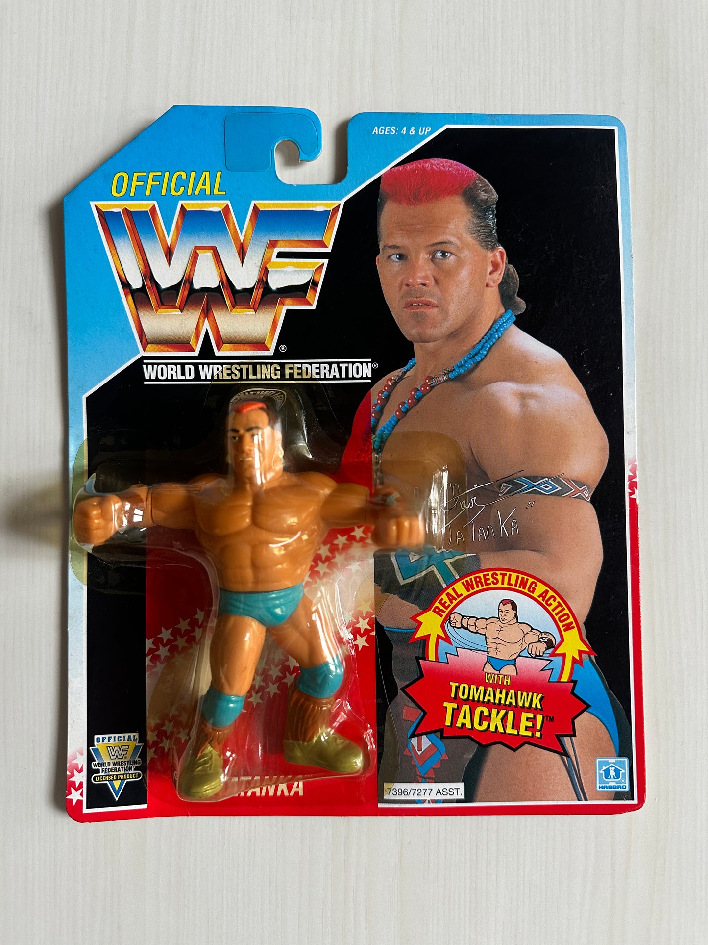 Tatanka Series 6 WWF Hasbro MOC figure