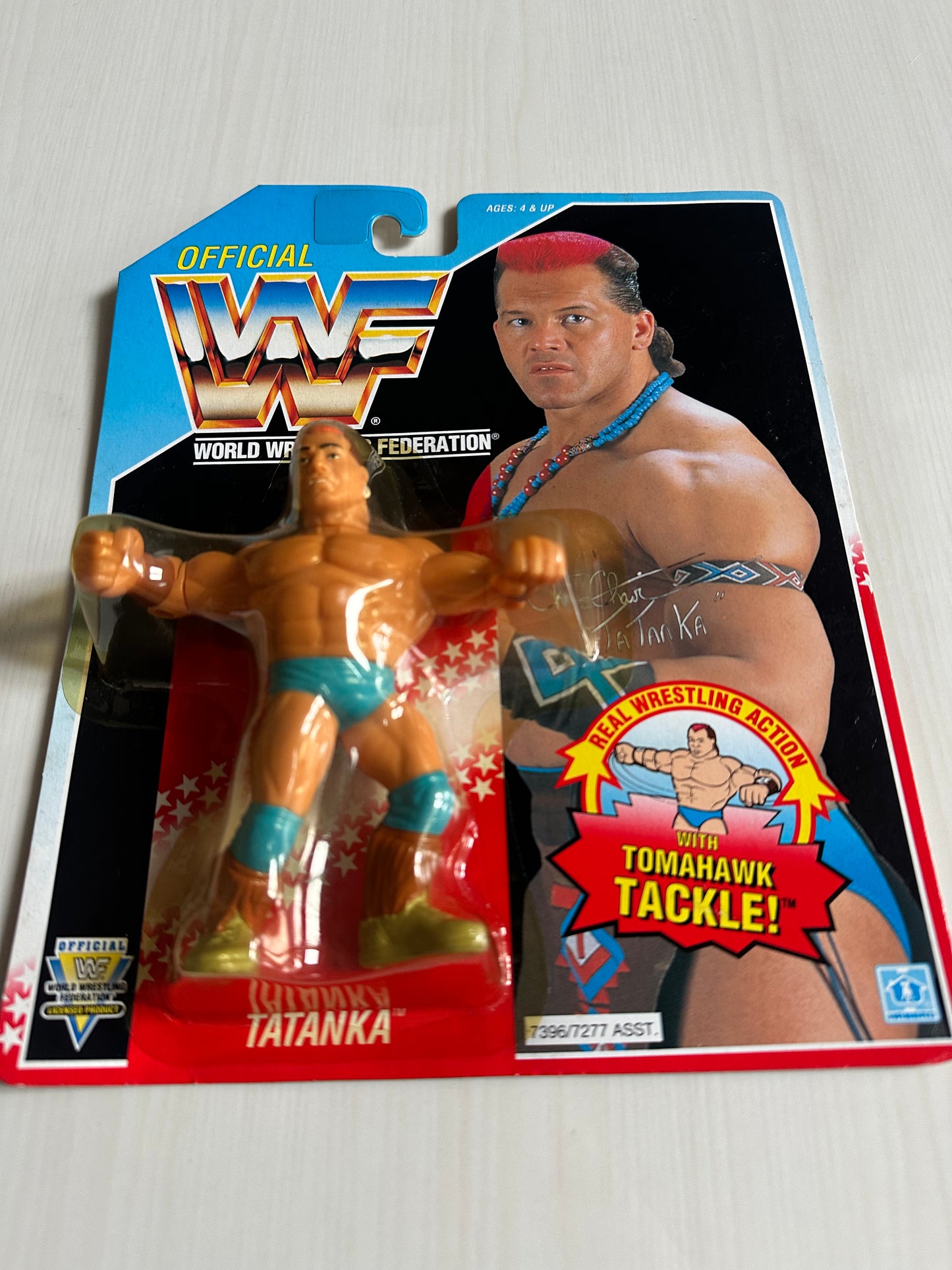 Tatanka Series 6 WWF Hasbro MOC figure