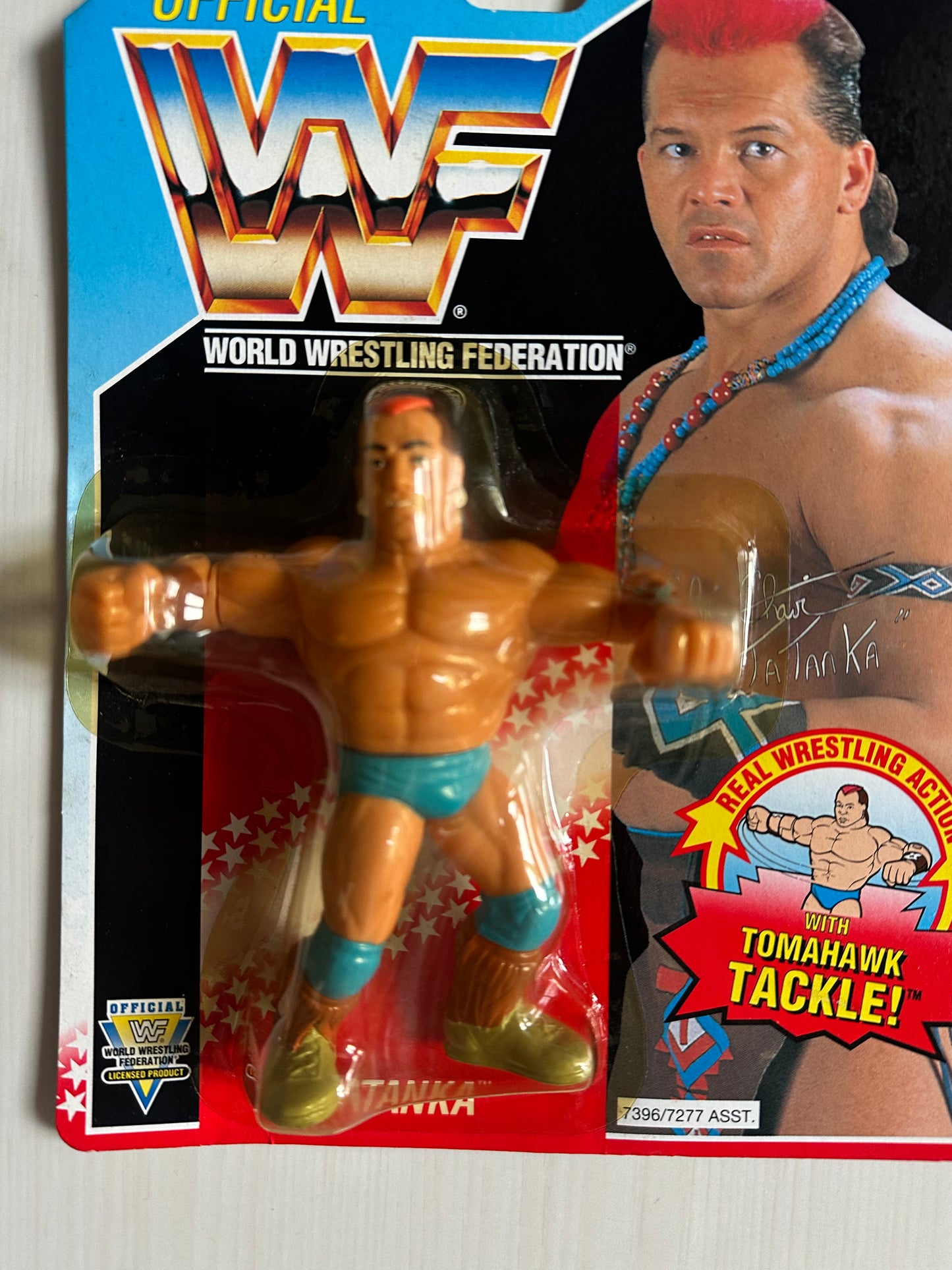 Tatanka Series 6 WWF Hasbro MOC figure
