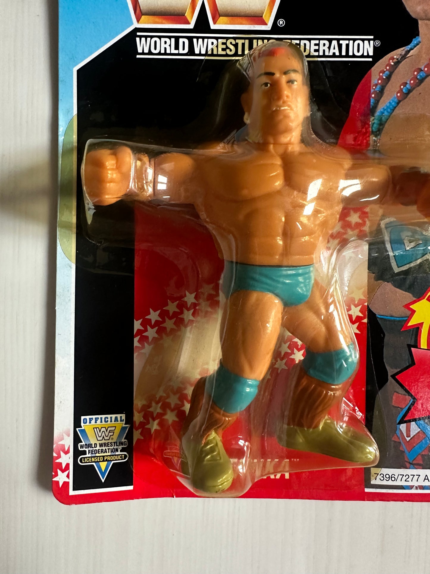 Tatanka Series 6 WWF Hasbro MOC figure