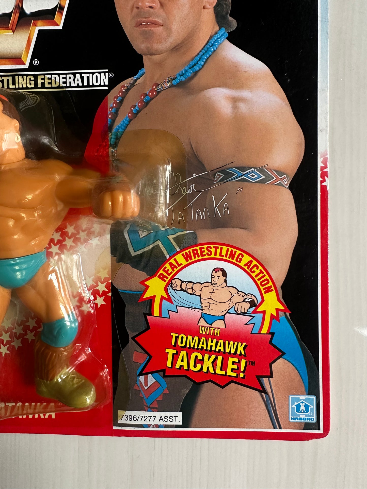 Tatanka Series 6 WWF Hasbro MOC figure