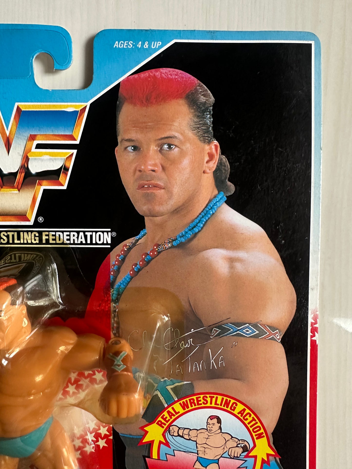 Tatanka Series 6 WWF Hasbro MOC figure