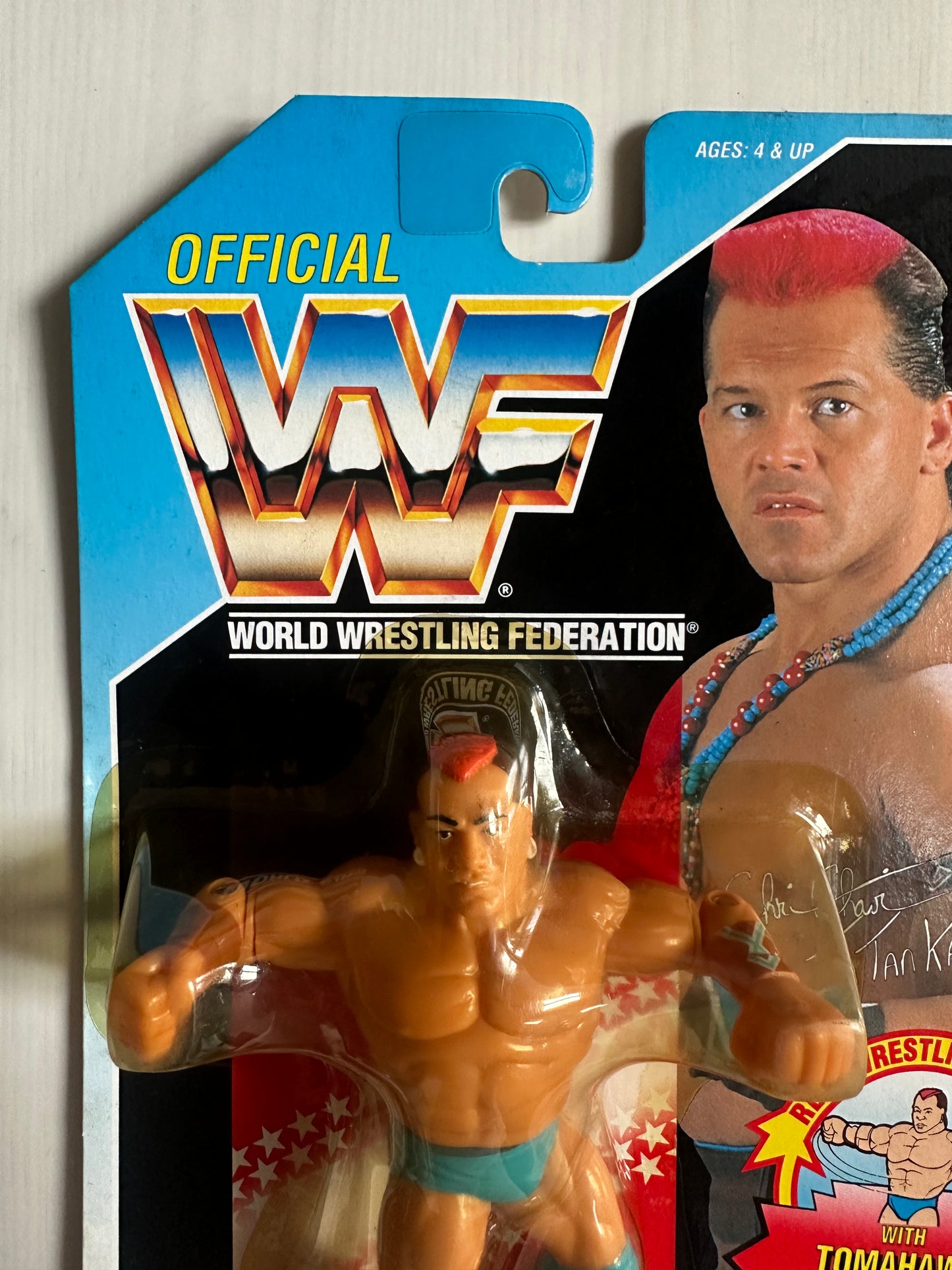 Tatanka Series 6 WWF Hasbro MOC figure