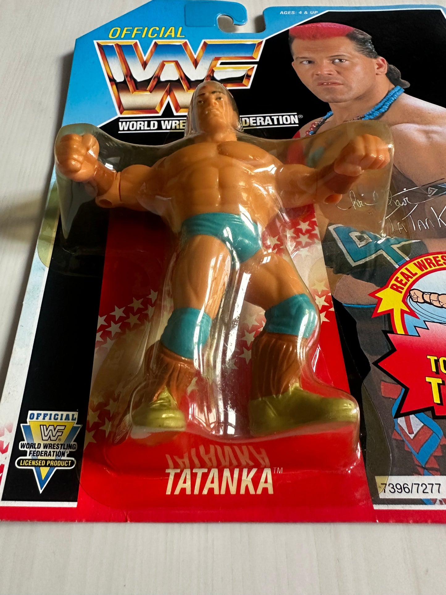 Tatanka Series 6 WWF Hasbro MOC figure