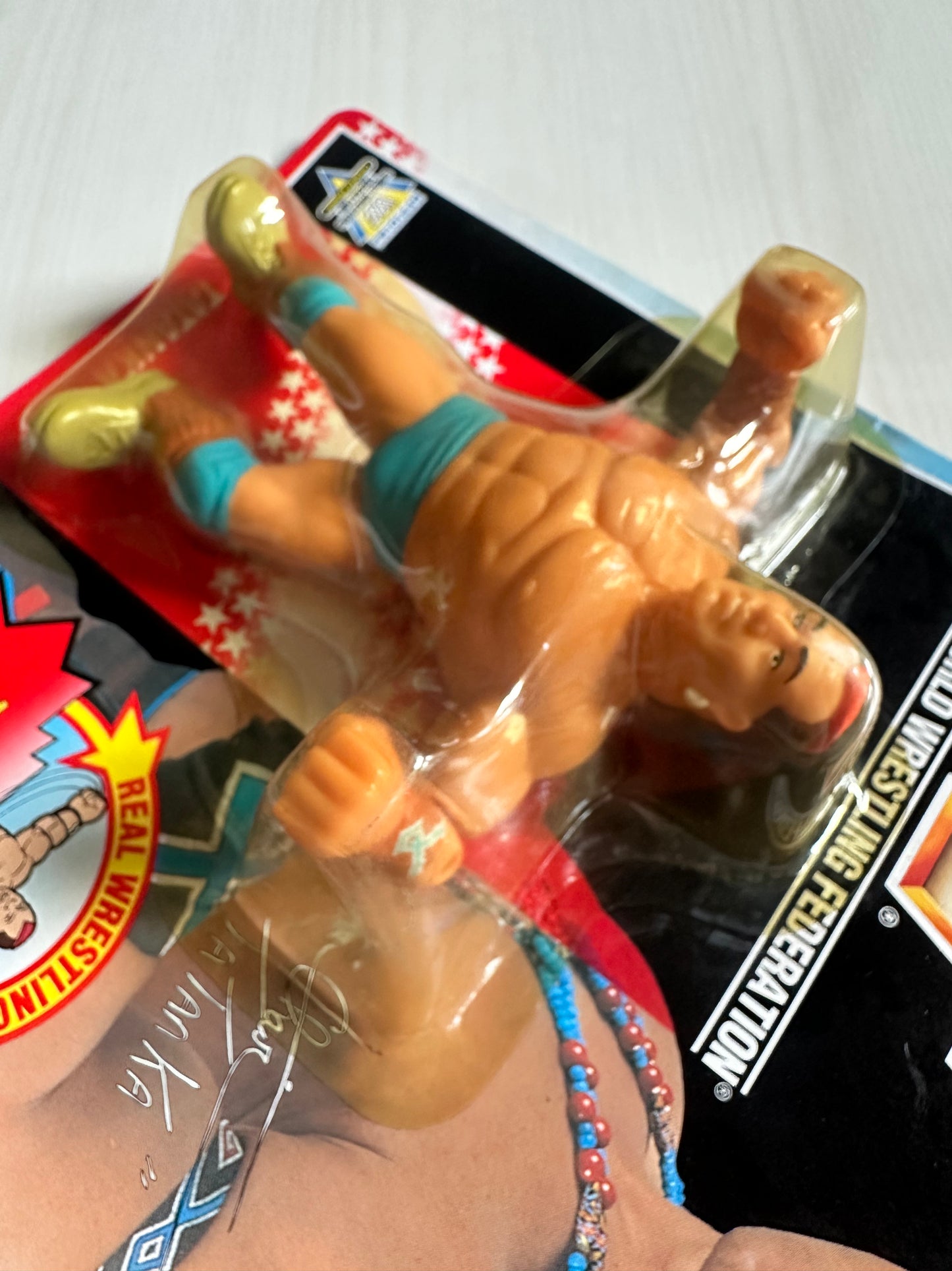 Tatanka Series 6 WWF Hasbro MOC figure