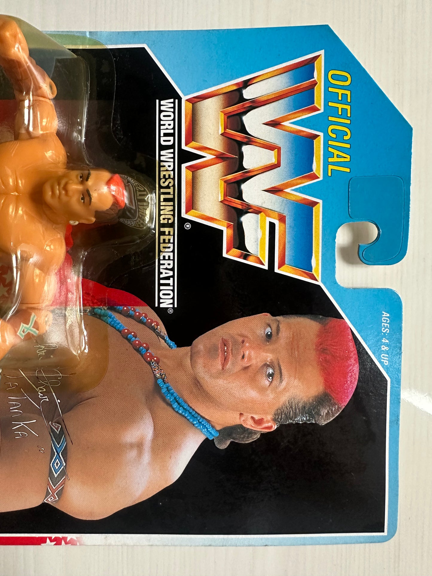 Tatanka Series 6 WWF Hasbro MOC figure