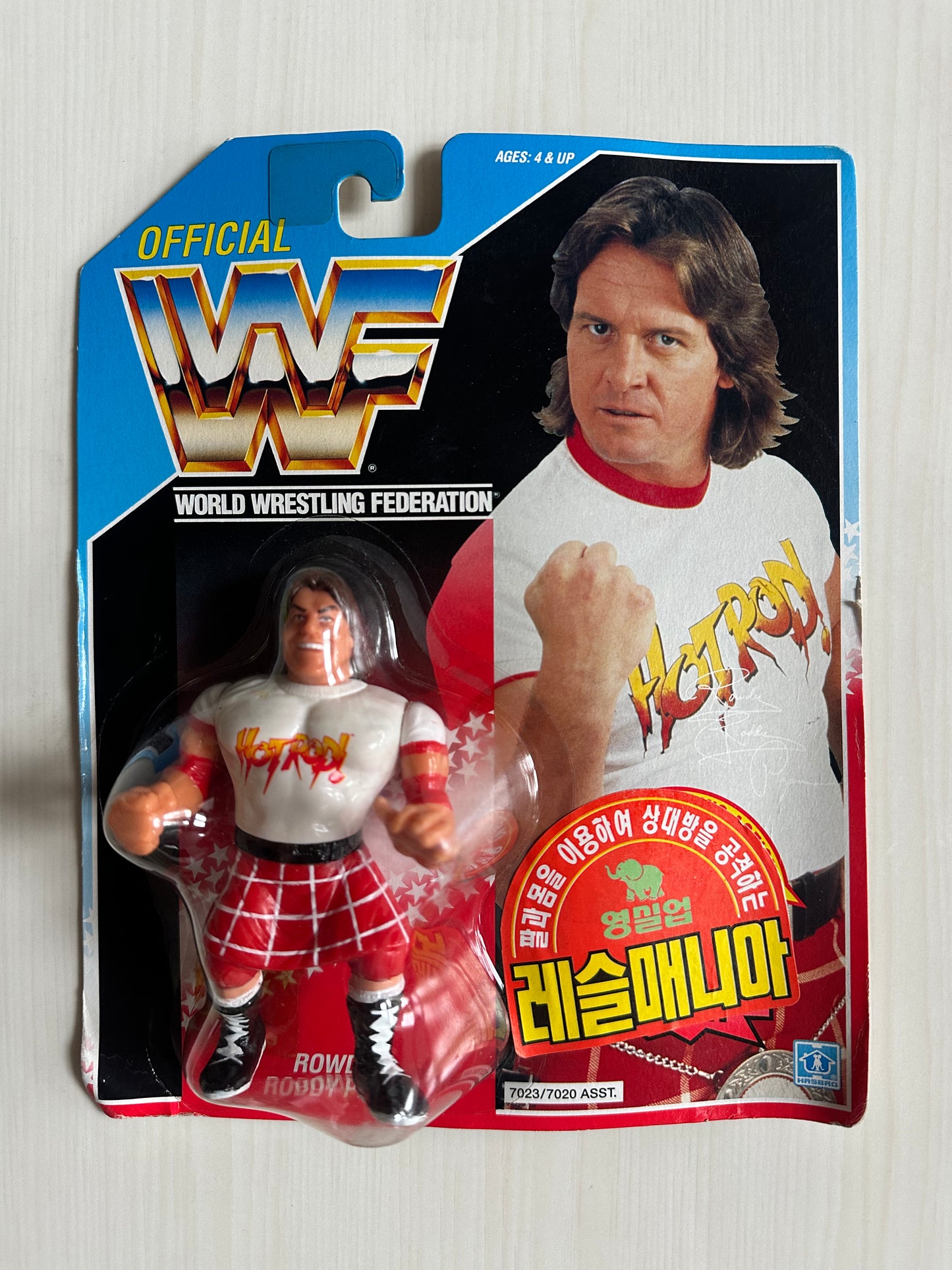 Rowdy Roddy Piper Series 2 WWF Hasbro MOC Korean variant