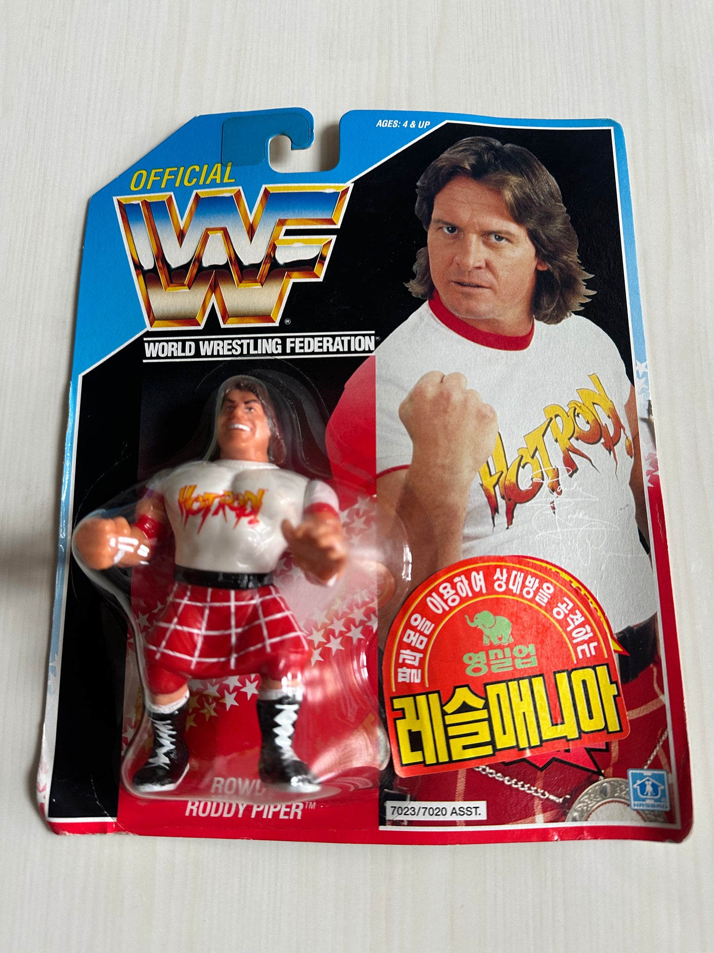 Rowdy Roddy Piper Series 2 WWF Hasbro MOC Korean variant