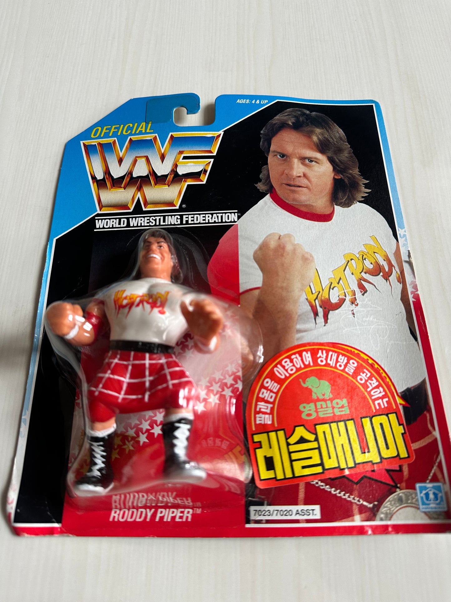 Rowdy Roddy Piper Series 2 WWF Hasbro MOC Korean variant