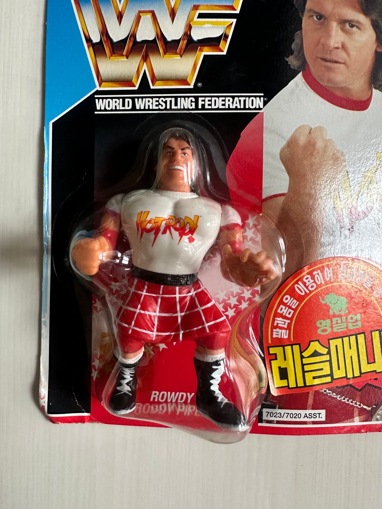 Rowdy Roddy Piper Series 2 WWF Hasbro MOC Korean variant