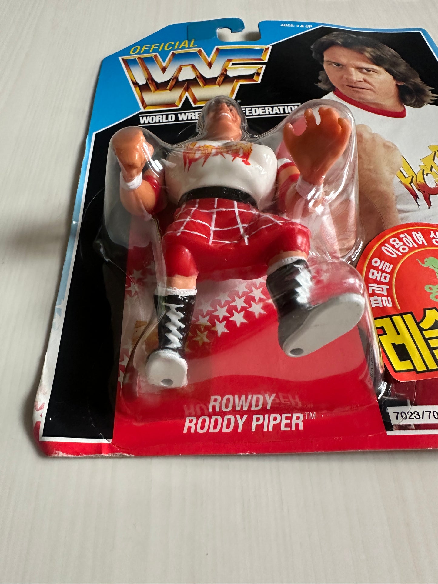 Rowdy Roddy Piper Series 2 WWF Hasbro MOC Korean variant