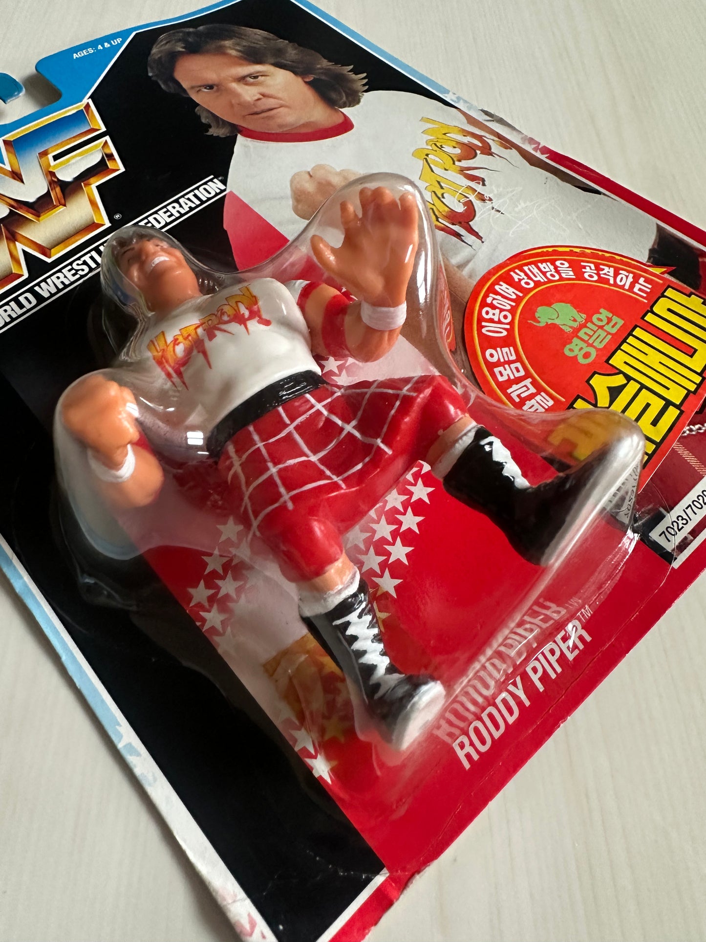 Rowdy Roddy Piper Series 2 WWF Hasbro MOC Korean variant
