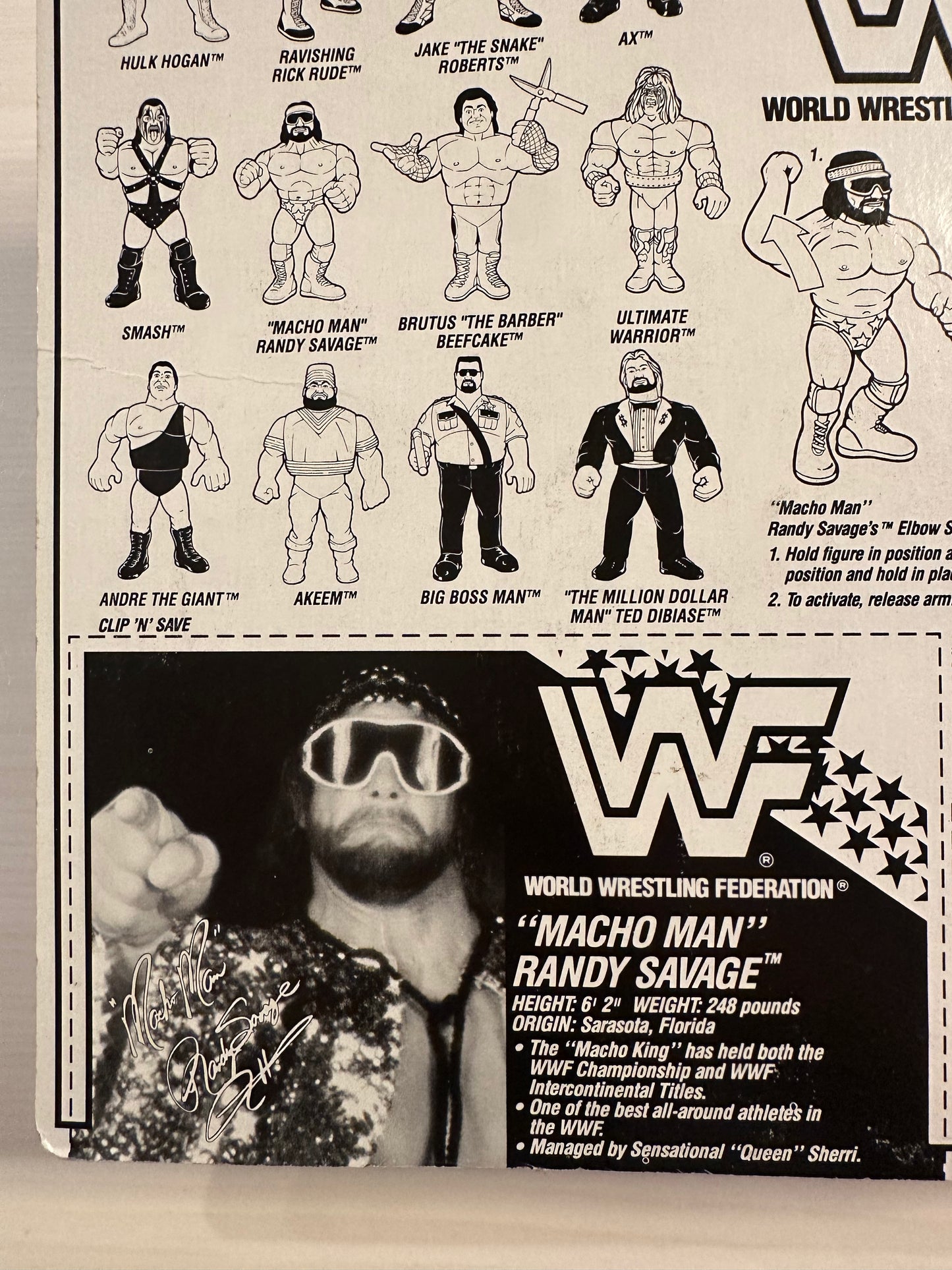 Macho Man Randy Savage Series 1 WWF Hasbro