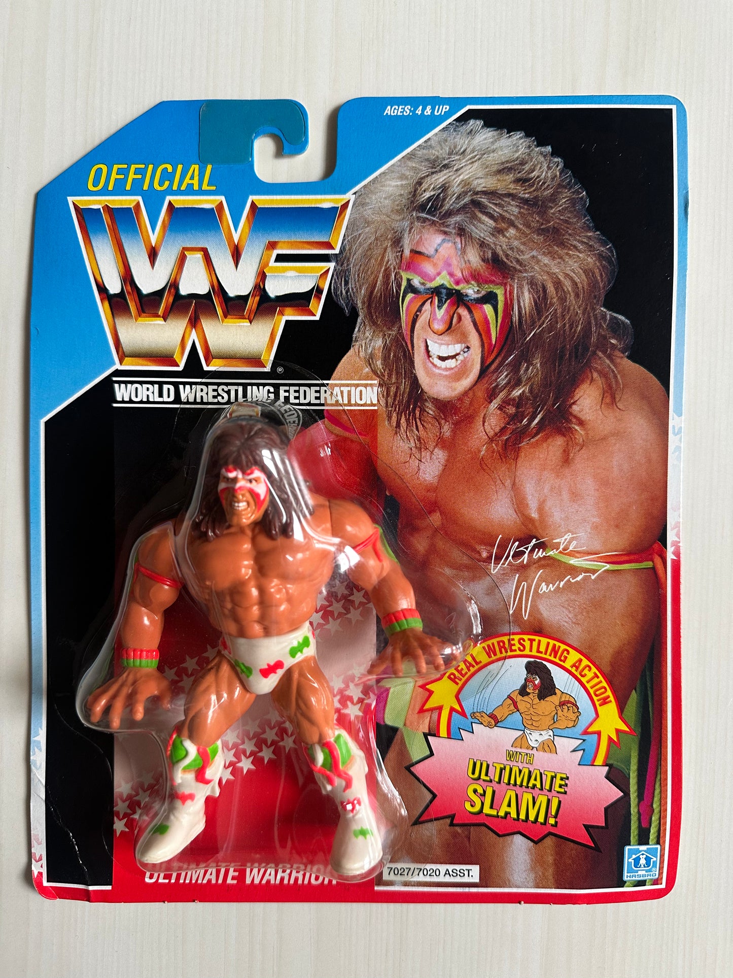 Ultimate Warrior Series 2 WWF Hasbro MOC figure