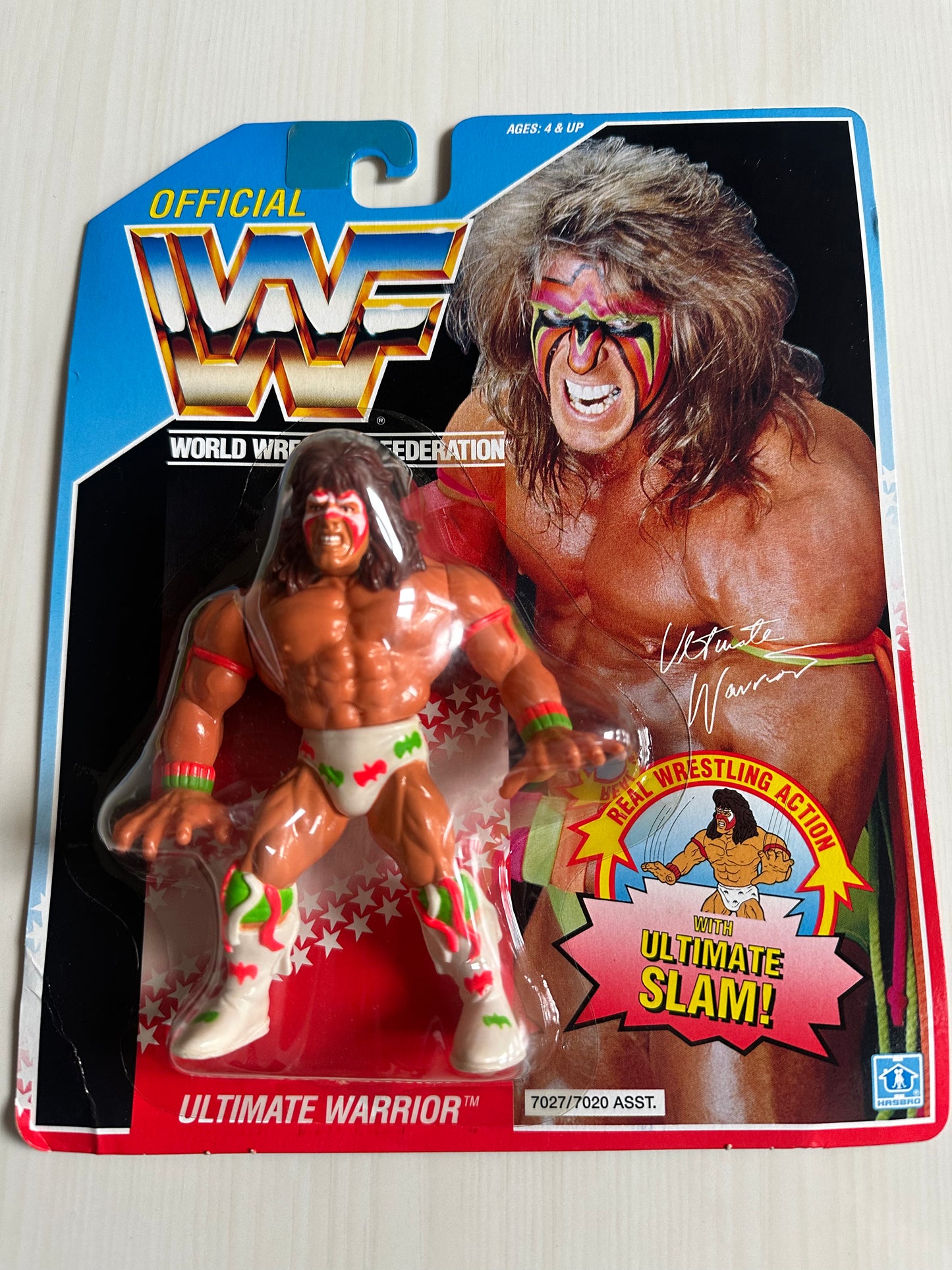 Ultimate Warrior Series 2 WWF Hasbro MOC figure