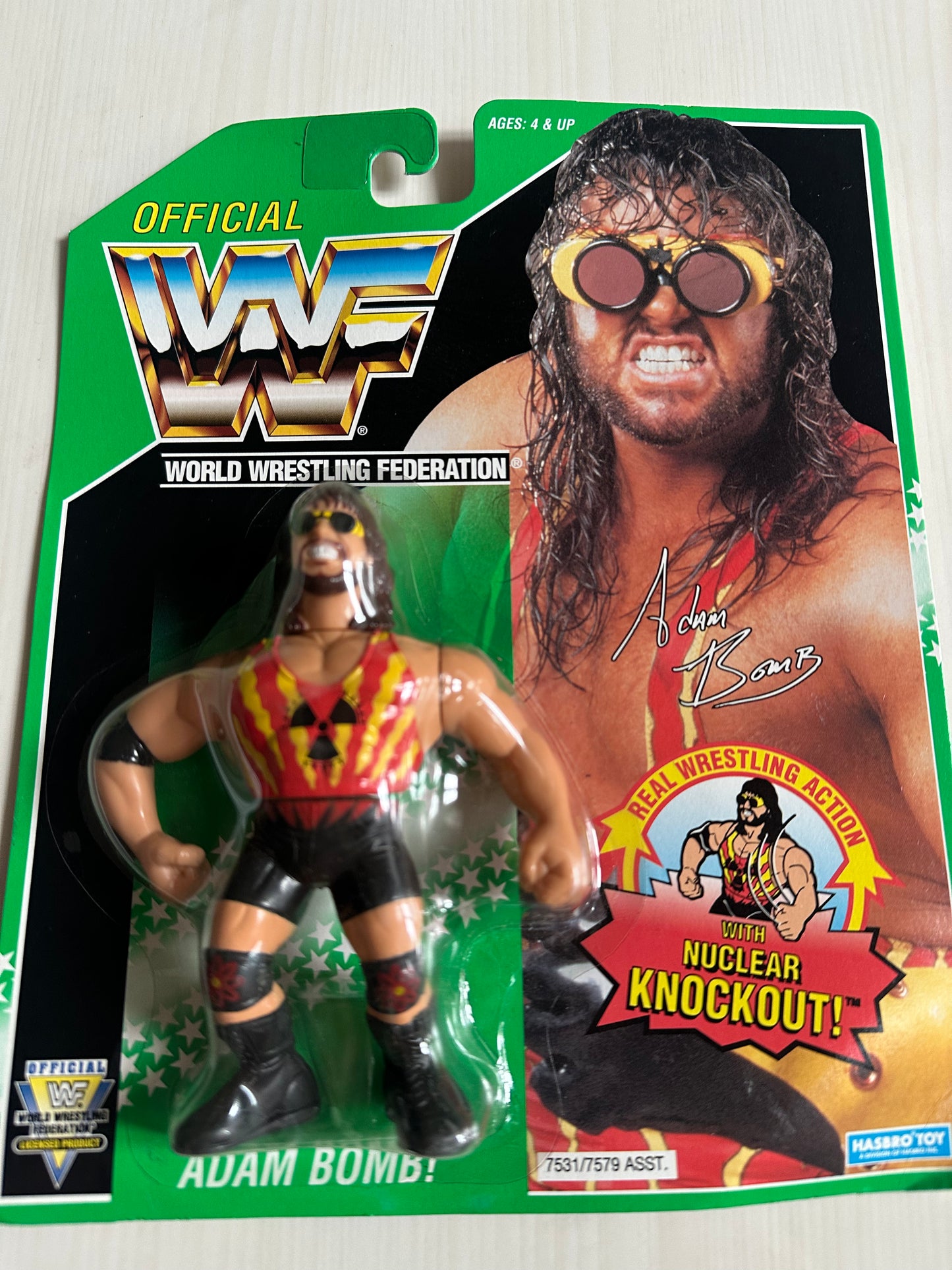 Adam Bomb Series 11 WWF Hasbro MOC figure